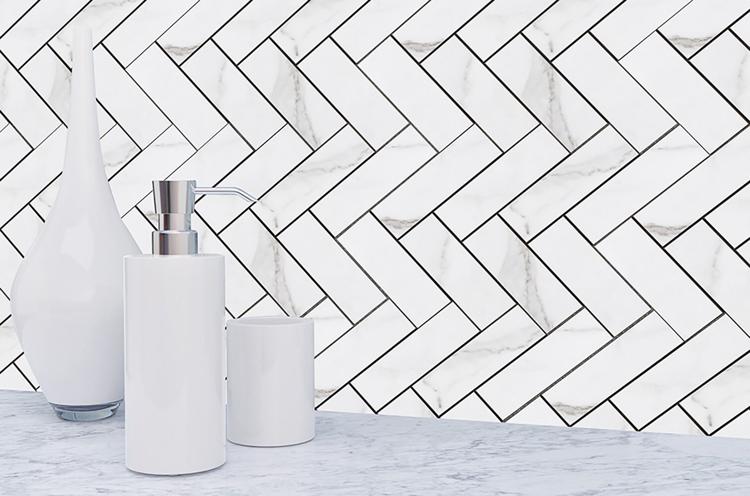 Peel&Stick Mosaics LWPS071011 Ceramic-Tile - View #6