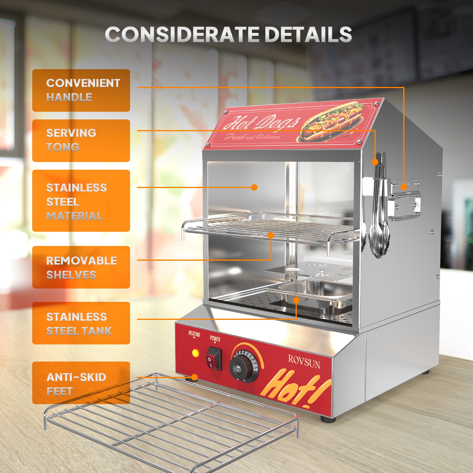 ROVSUN LS-G46000688 Hot-Dog-Cookers - View #4