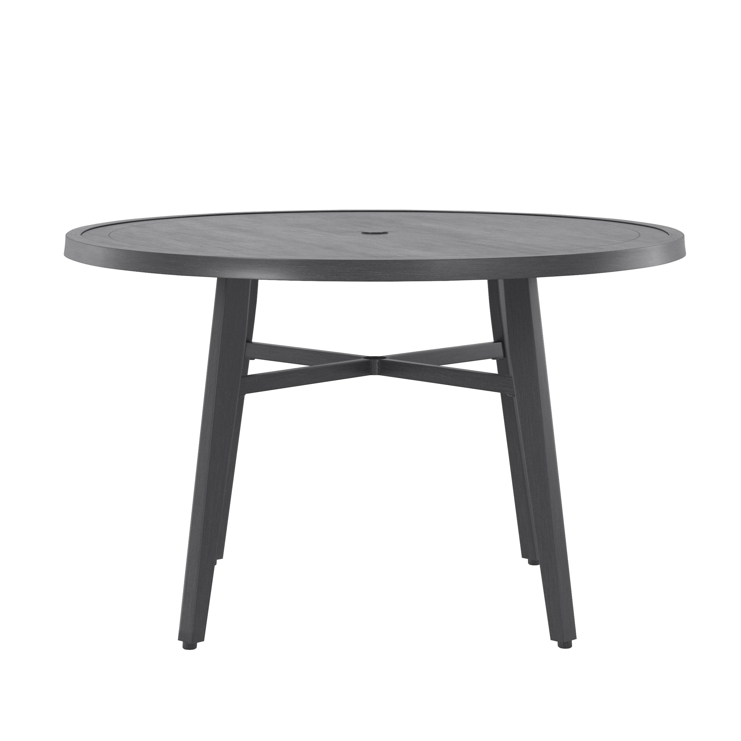 Chantilly Round Outdoor Dining Table 48-in W x 48-in L with Umbrella Hole | - Style Selections MM20-269TB