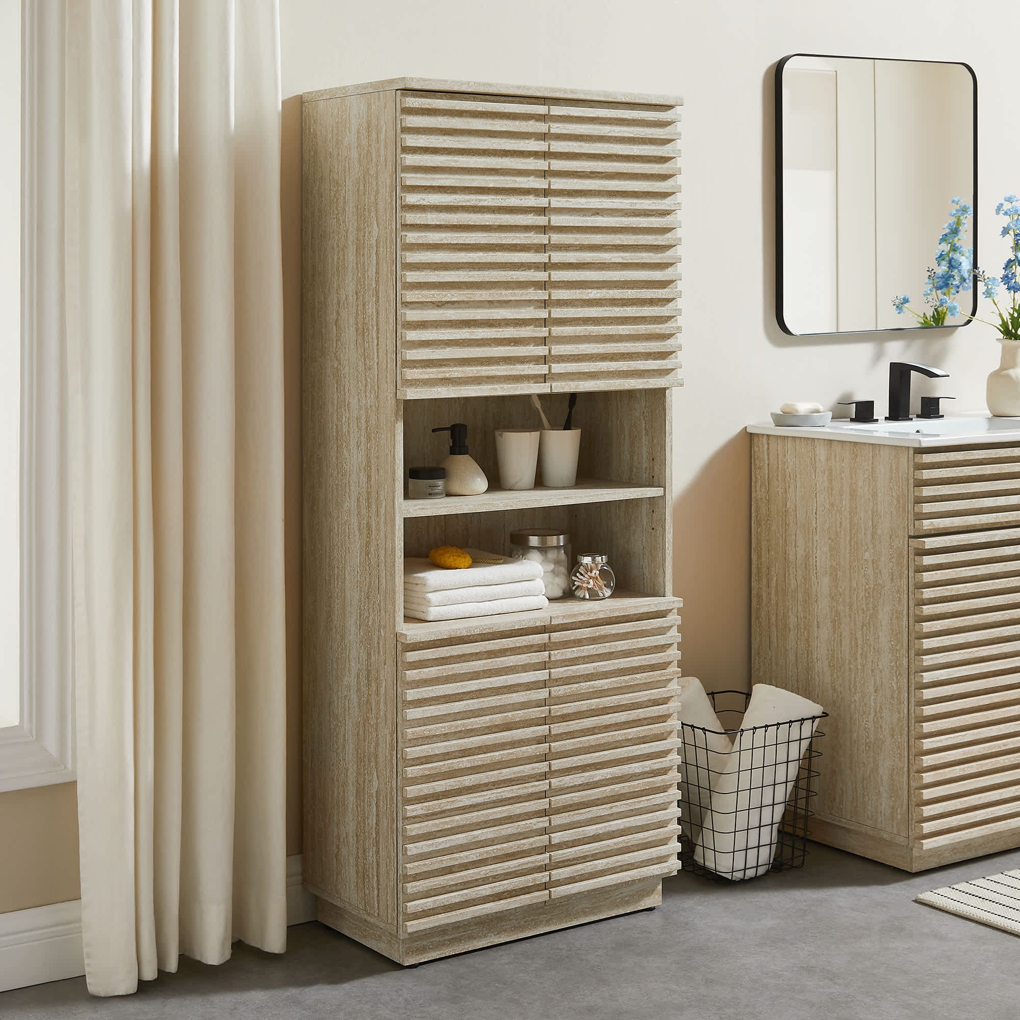 Modway EEI-7179-TRA Bathroom-Wall-Cabinets - View #5