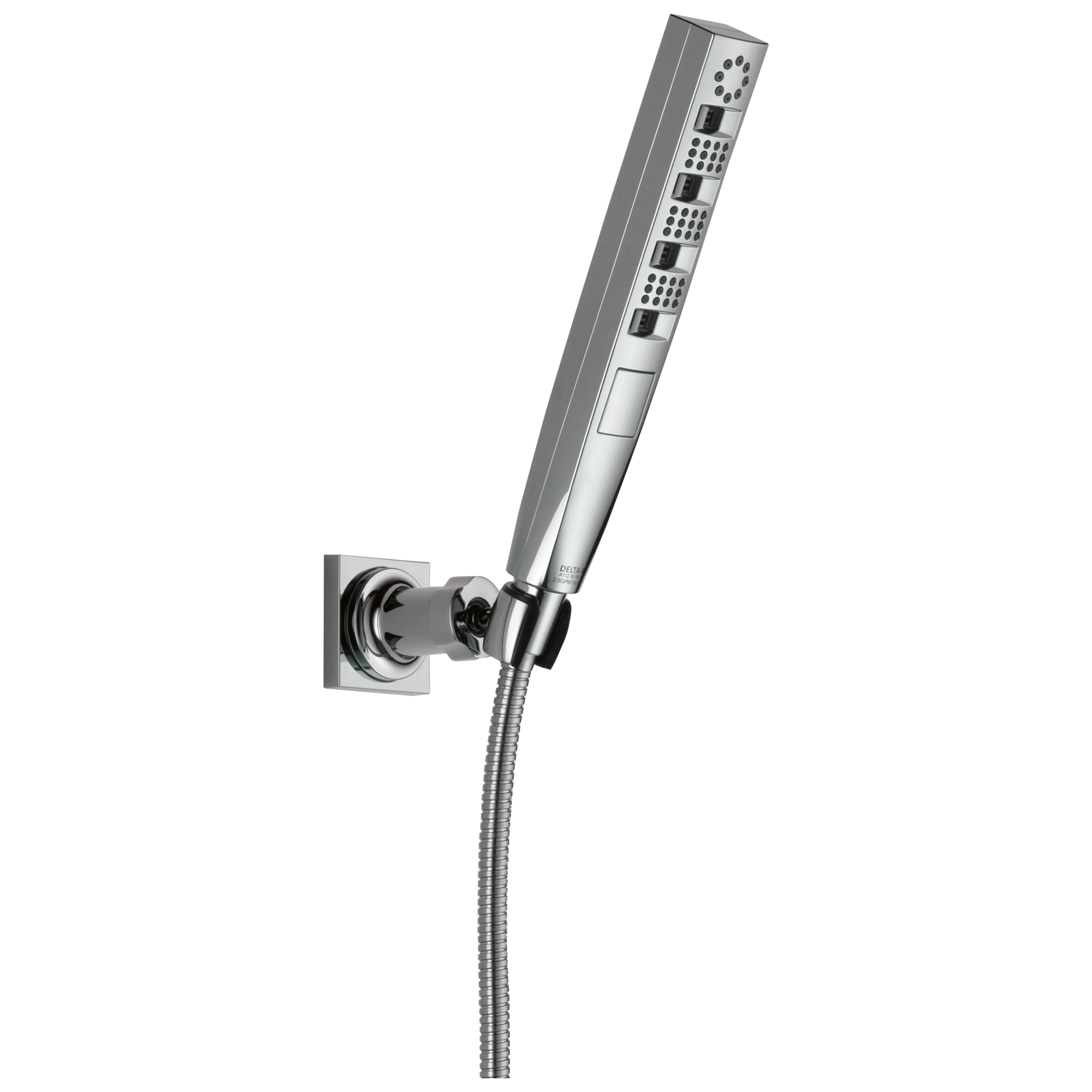 Delta 55140-PR Tetra 4.0 -Spray Lumicoat Chrome 11.31-in Rectangle Handheld High Pressure Shower Head 1.75 GPM