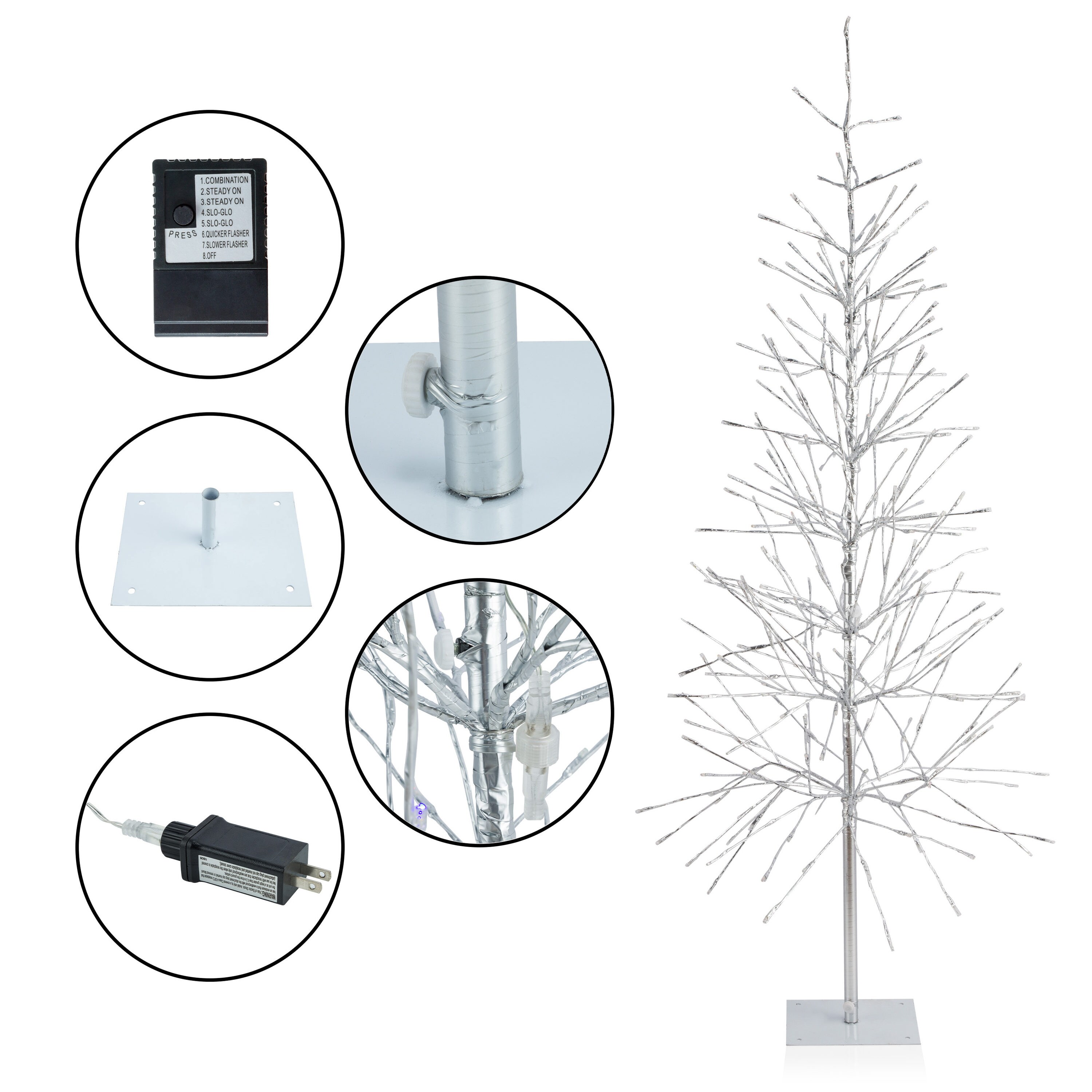 Alpine Corporation CRD152SL-CC Artificial-Christmas-Trees - View #10