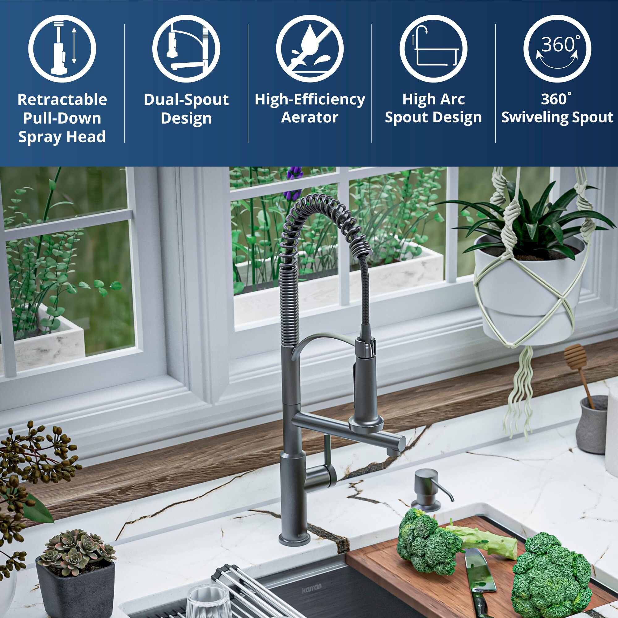 Karran KKF360GG Kitchen-Faucets - View #3