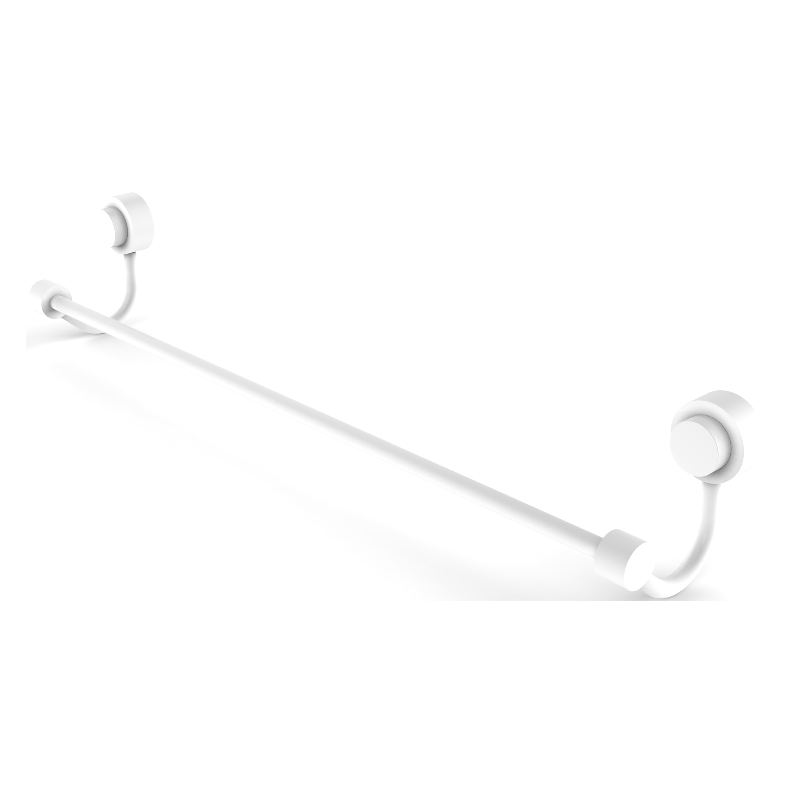 Allied Brass 421/36-WHM Venus 36-in Matte White Wall mount Single Towel Bar