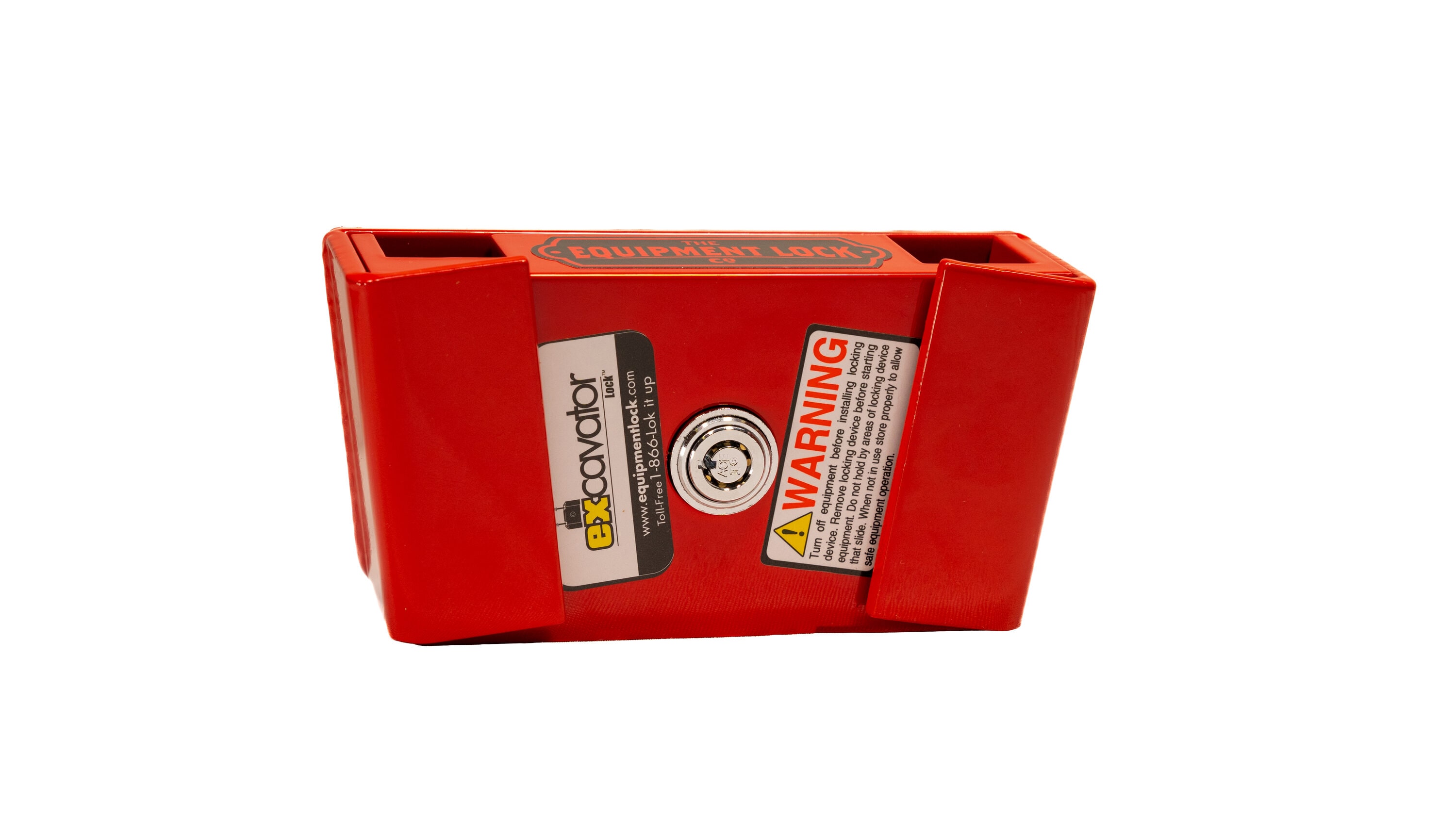 The Equipment Lock Co EXL-KD 8-in x 6-in x 3-in Red Locking System for Excavators