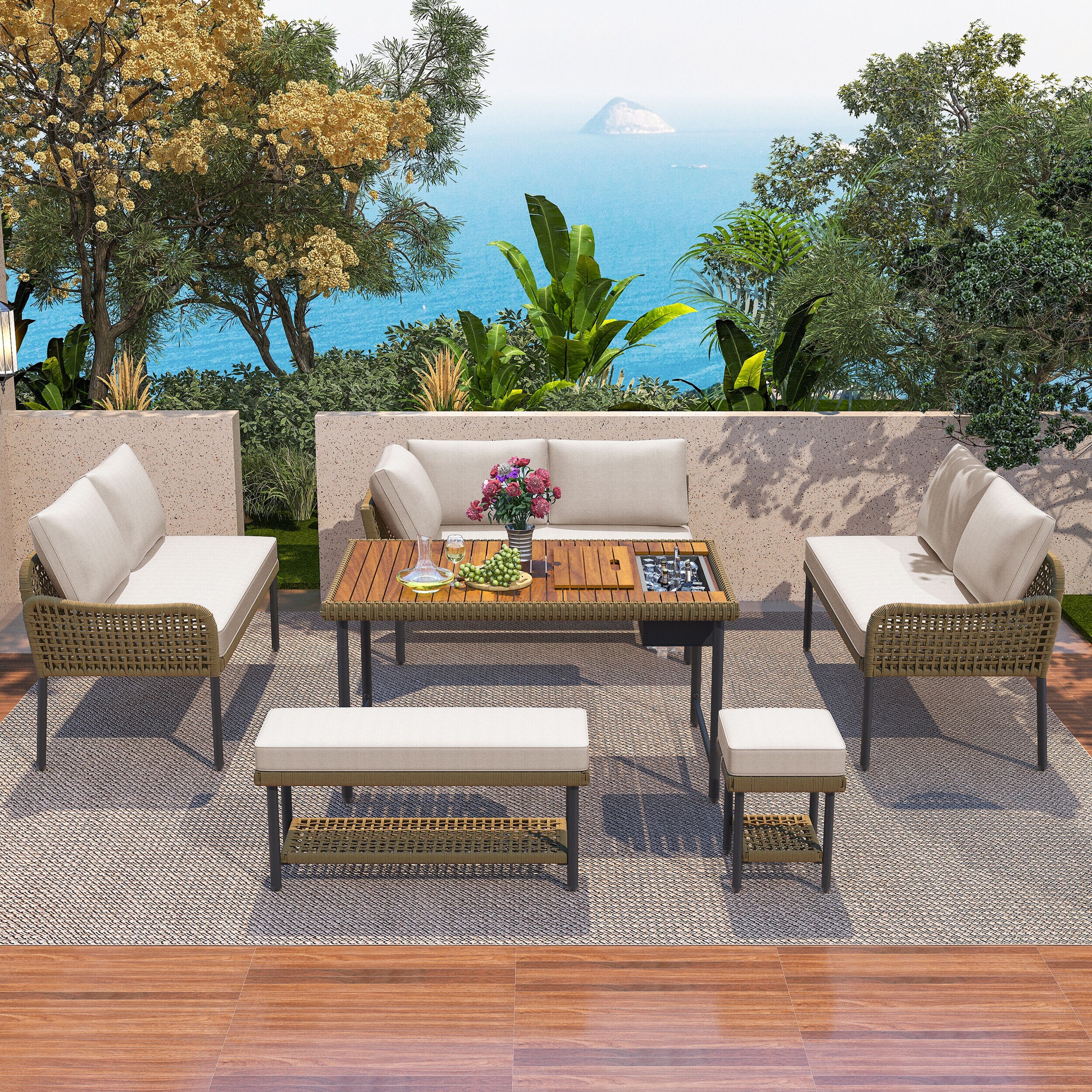 Dimakai DK-US-78AAA Patio-Conversation-Sets - View #3