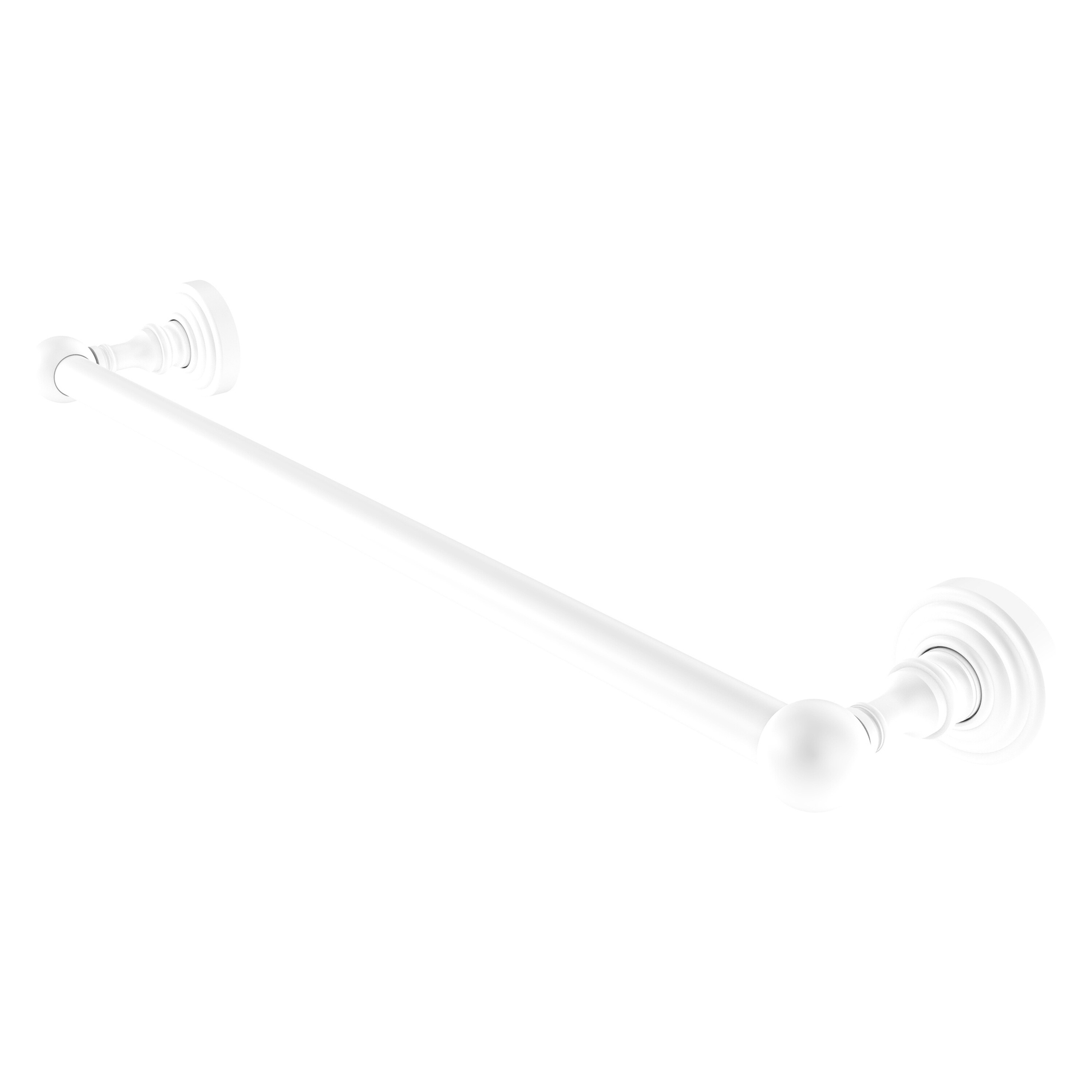 Allied Brass WP-41/24-WHM Waverly Place 24-in Matte White Wall mount Single Towel Bar