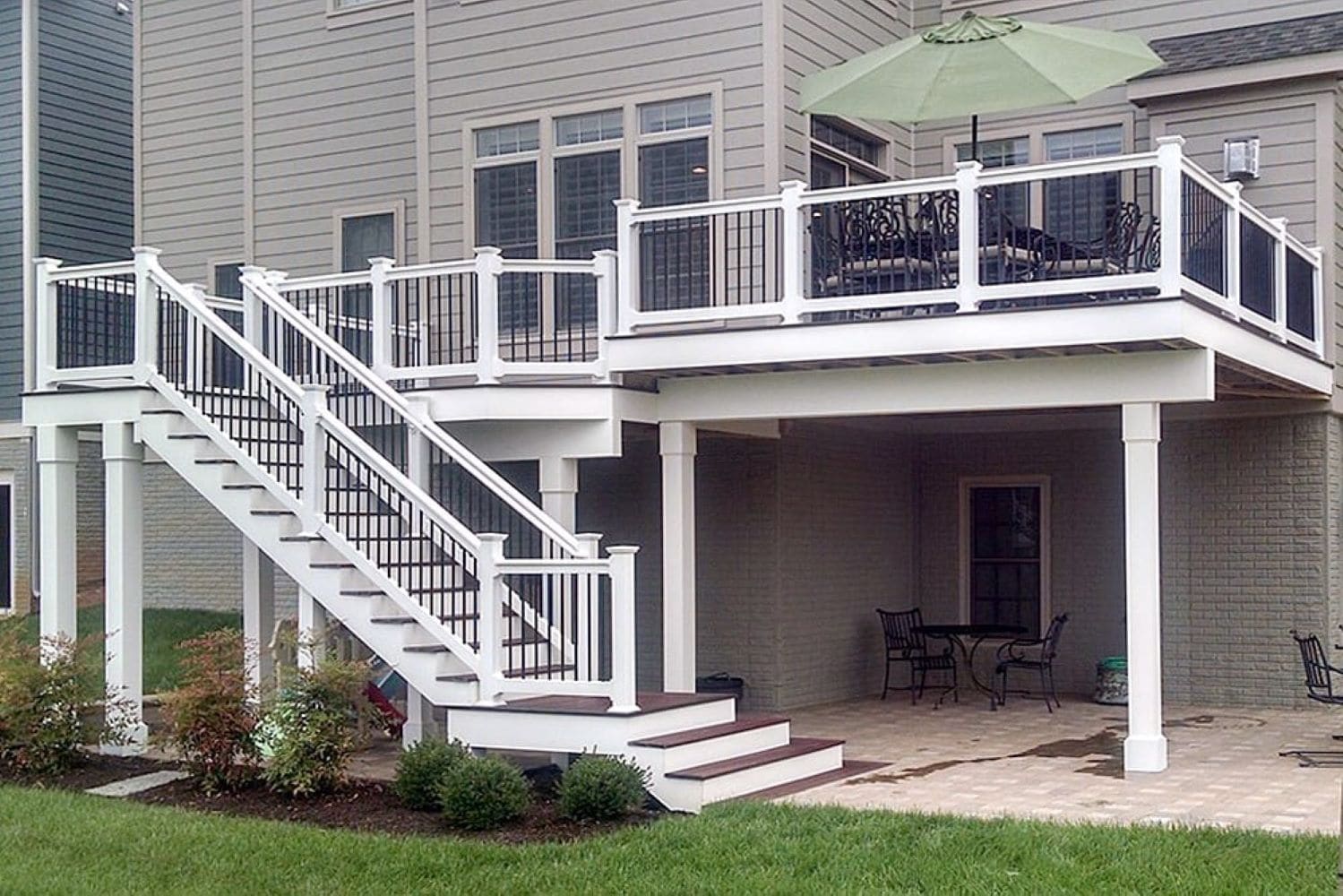 Capital Railing 10-ft x 3.5-in x 36-in White Vinyl Deck Rail Kit in the ...