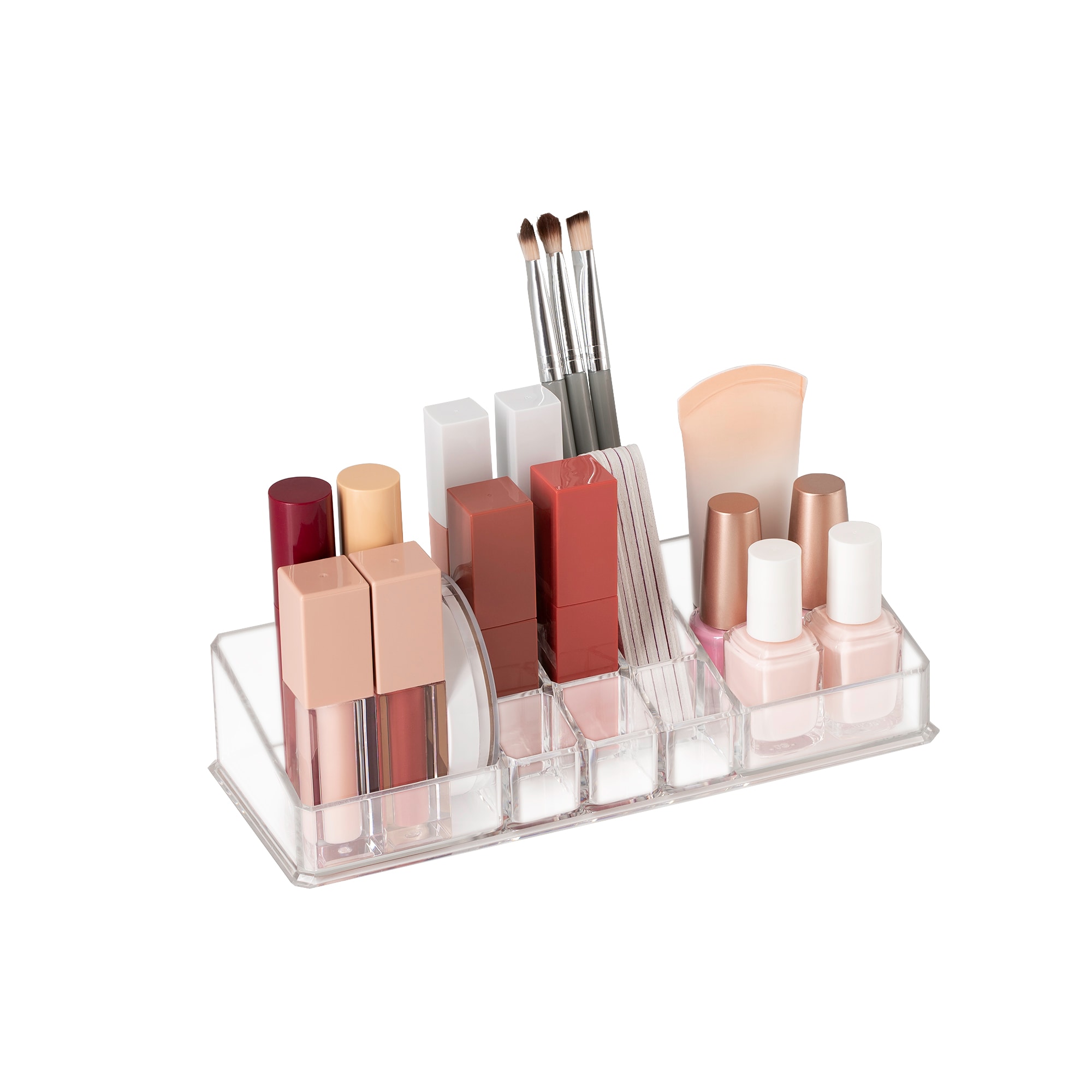 AMG Bath Collections AC046DSCLR Clear Acrylic Cosmetic organizer