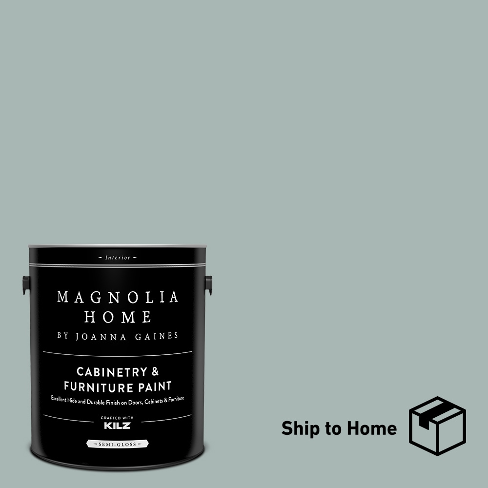 by Joanna Gaines Satin Rainy-Day Cabinet and Furniture Paint Enamel (1-Gallon) | - Magnolia Home 15283001