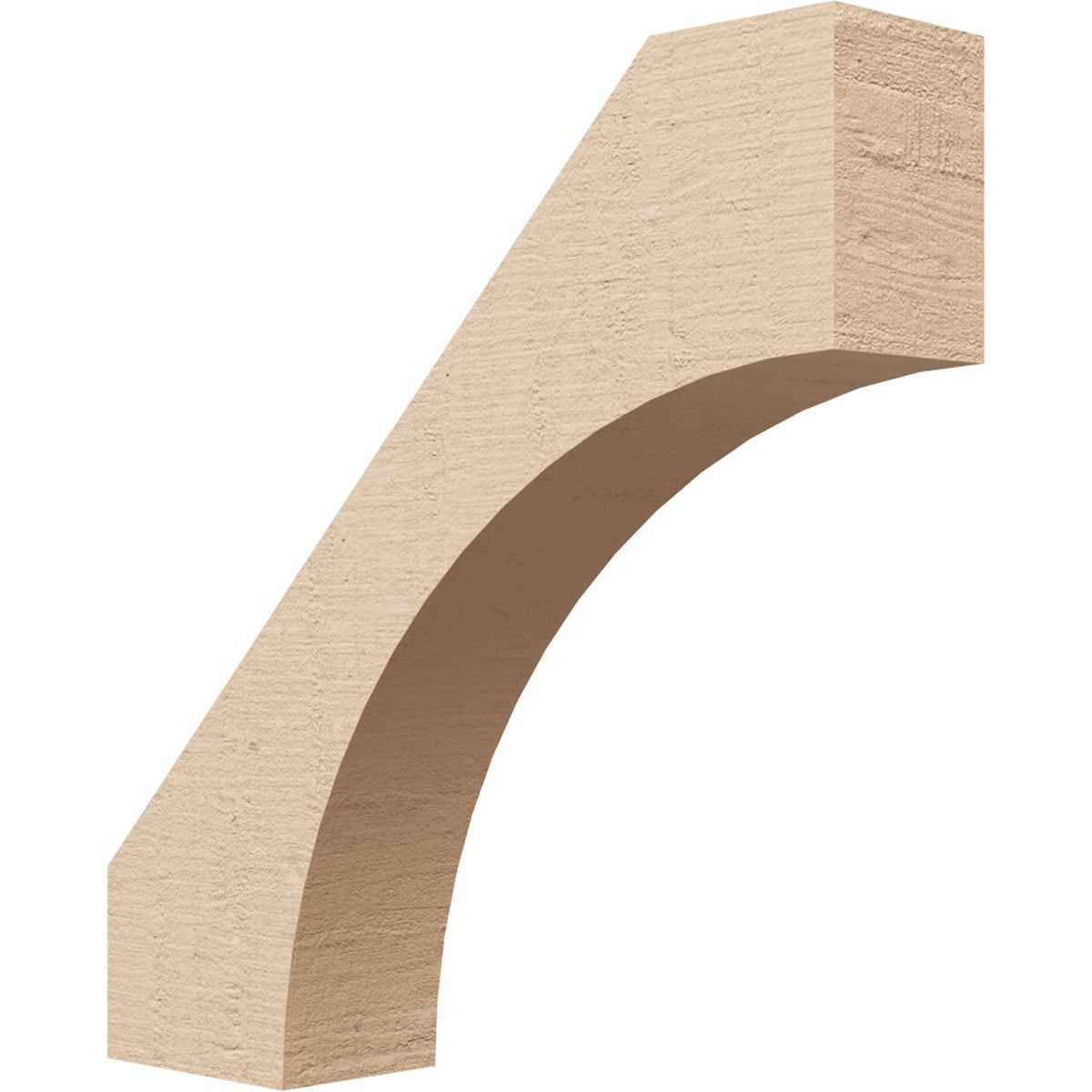 Ekena Millwork BRCUR03X14X14WTLRCPR 3-in x 14-in x 14-in Primed Urethane