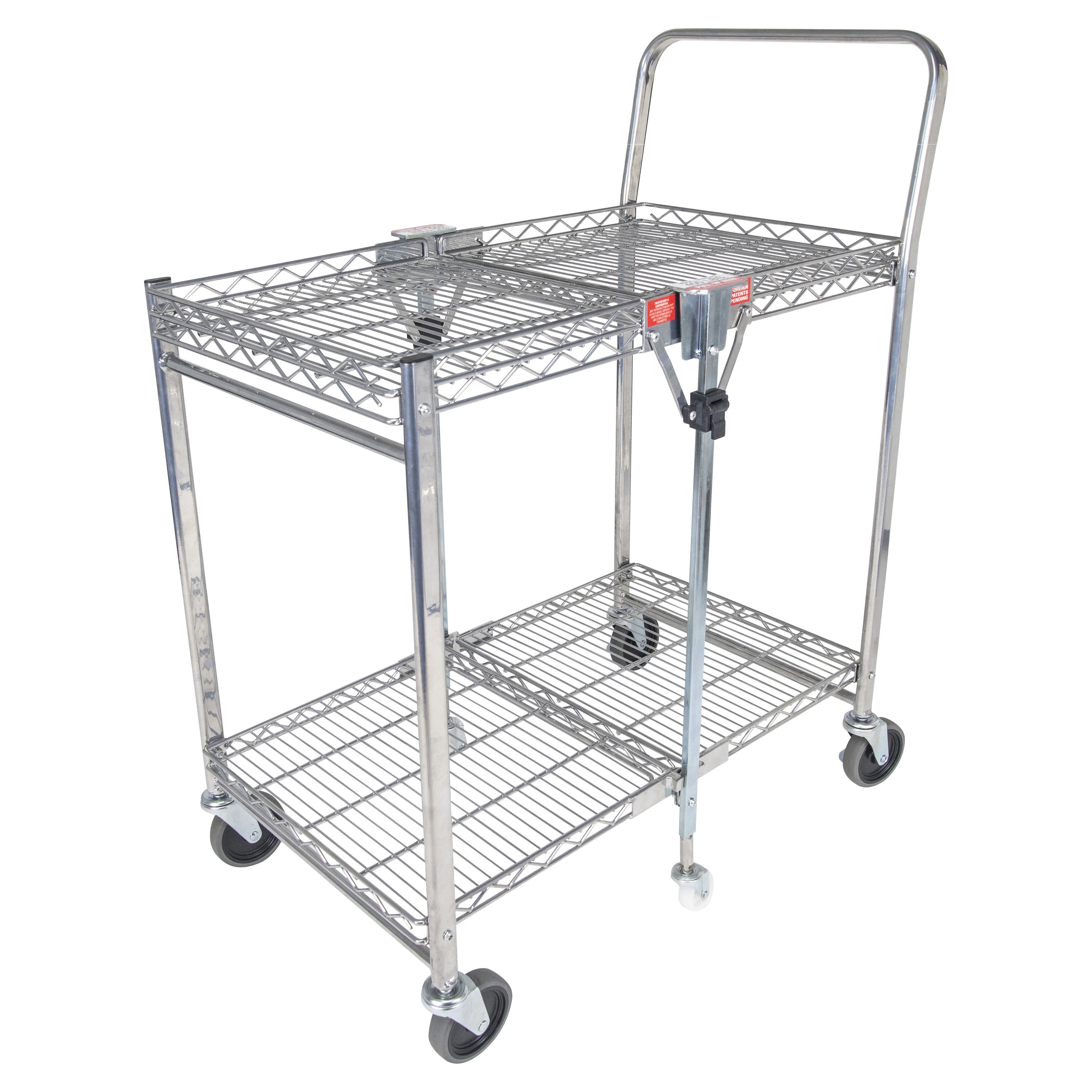 Bostitch Stowaway Folding Cart, Small Chrome – Portable Work Bench with Dual Shelves, 400 lbs Capacity BSAC-SMCR Sansujyuku sansujyuku.com