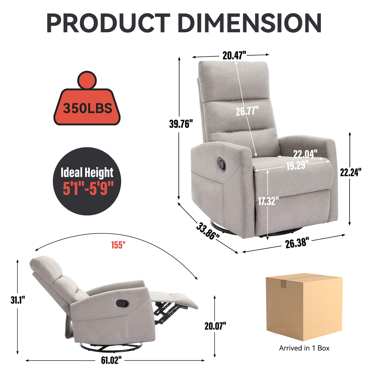 GZMR GZ-W1803RC81 recliners - View #7