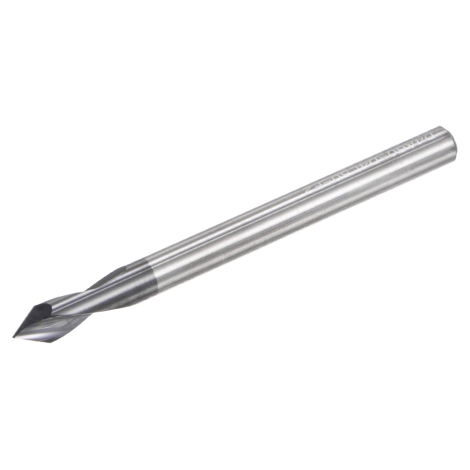 Unique Bargains Spotting Drill Bits 4mm Dia 4mm Shank 60 Degree Solid Carbide AlTiSin Coated 2 Flutes Round Shank Drilling Cutter #S26031700UX4219