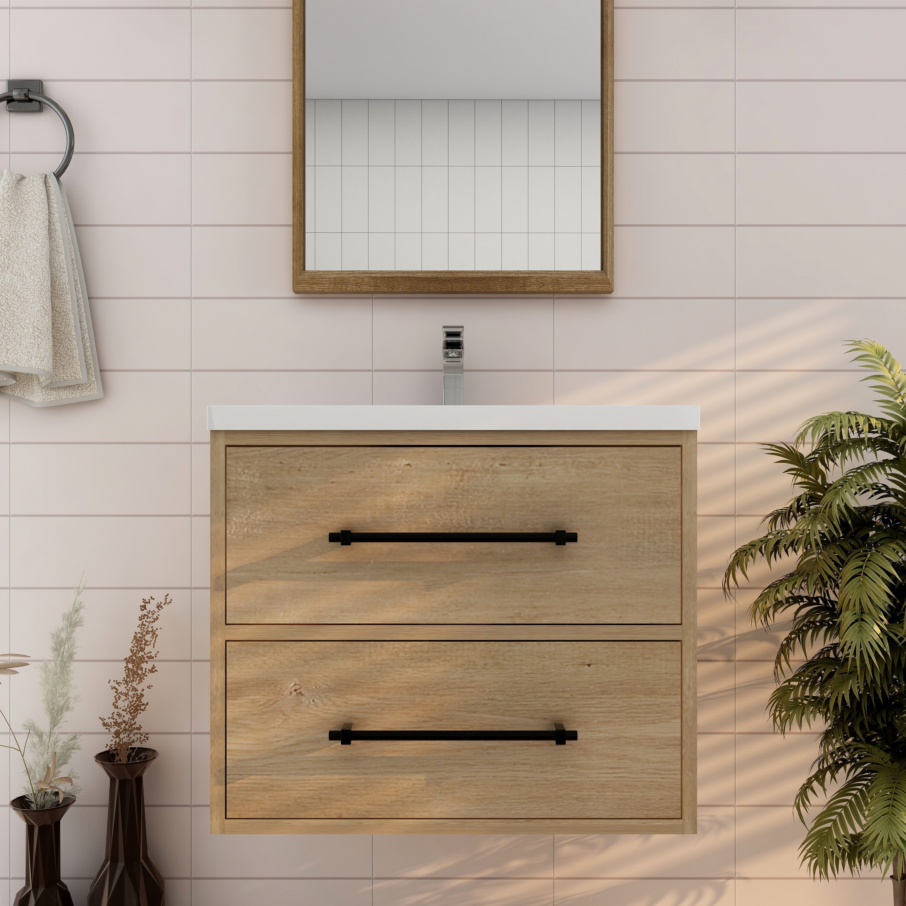 BV Better Vanity VICTORIA24WH-OAK Bath-Vanity-Combo - View #6