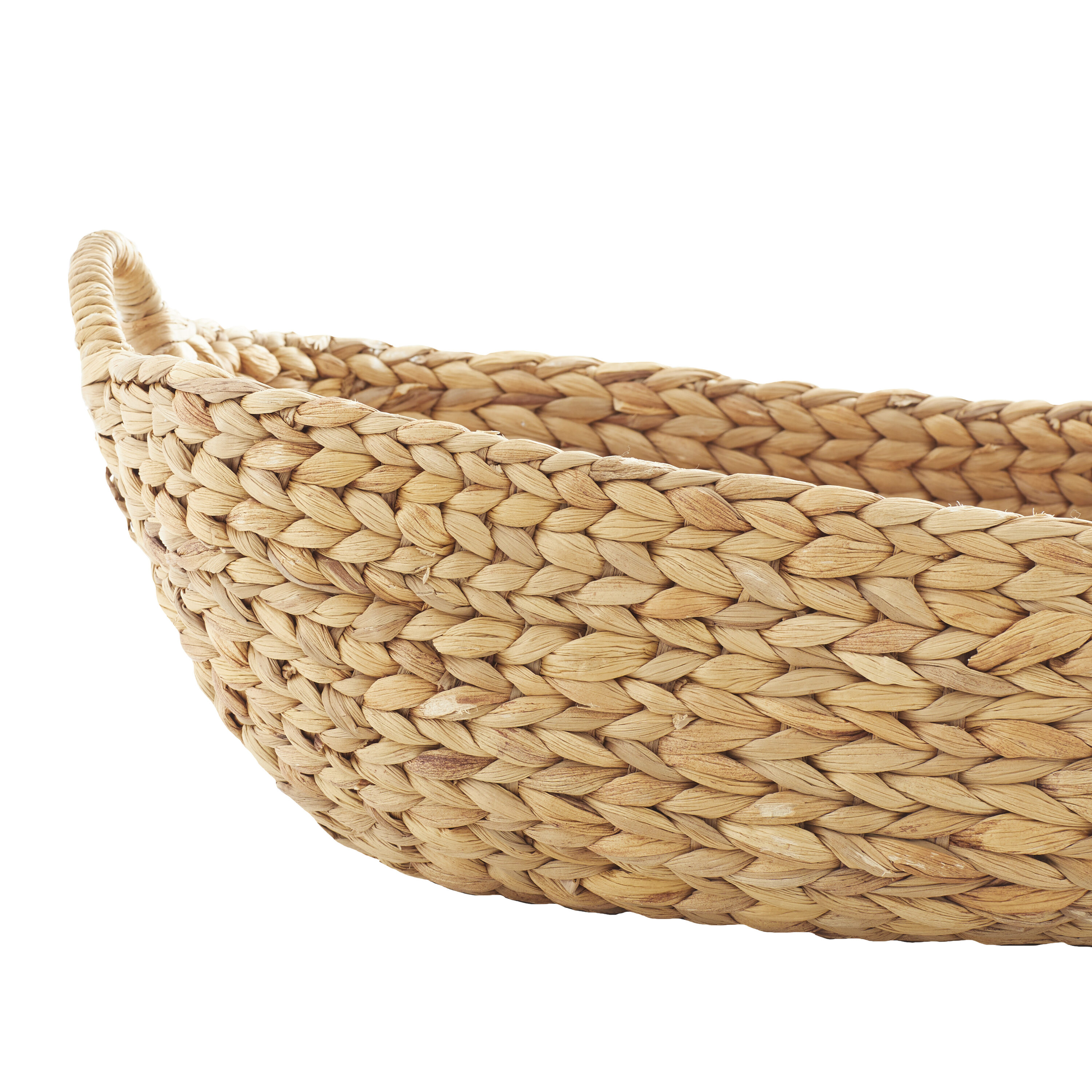 Oval Natural Wicker Basket - 23L x 18D x 5H