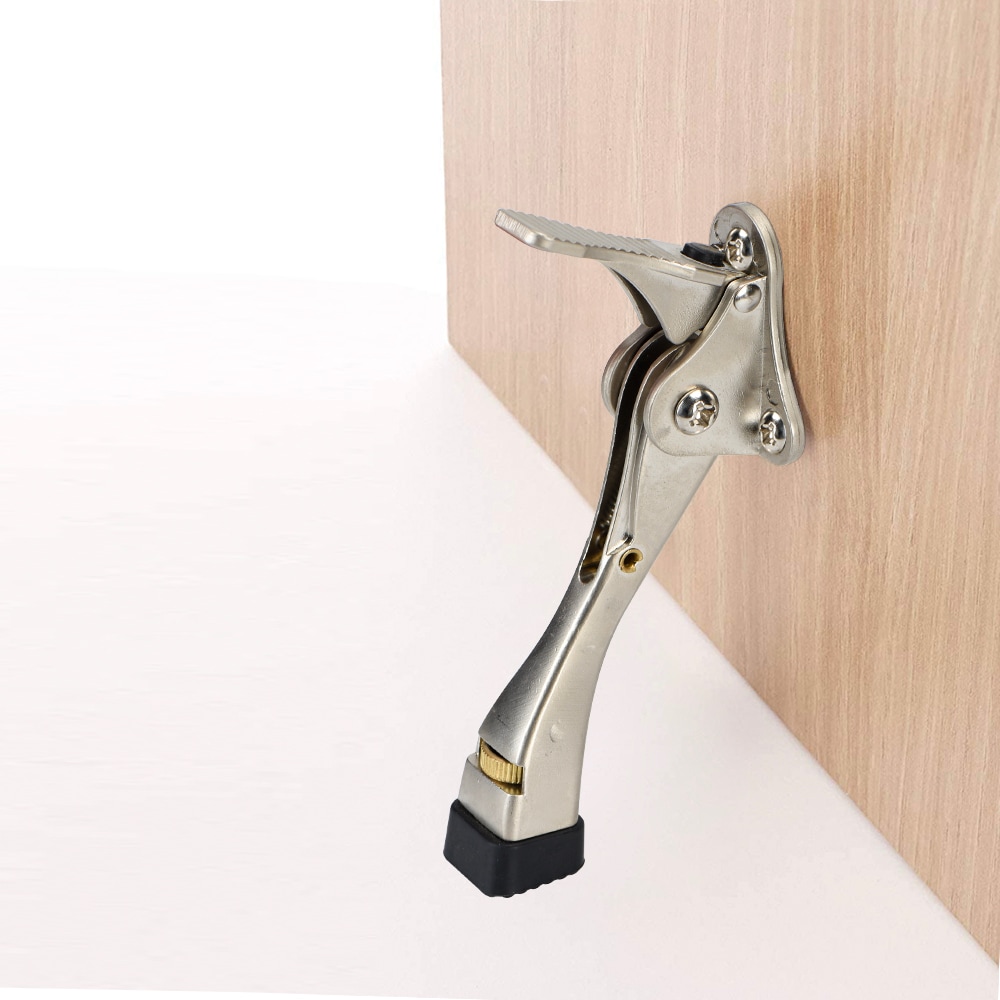 National Hardware 4-in Satin Chrome Kick-down Door Stop