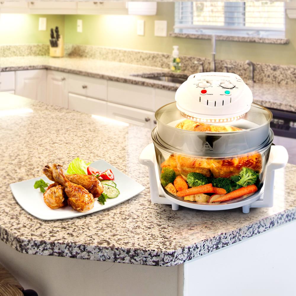 Electric Air Fryer Turbo Convection Oven Roaster Steamer,Halogen Oven  Countertop Great for French Fries & Chips