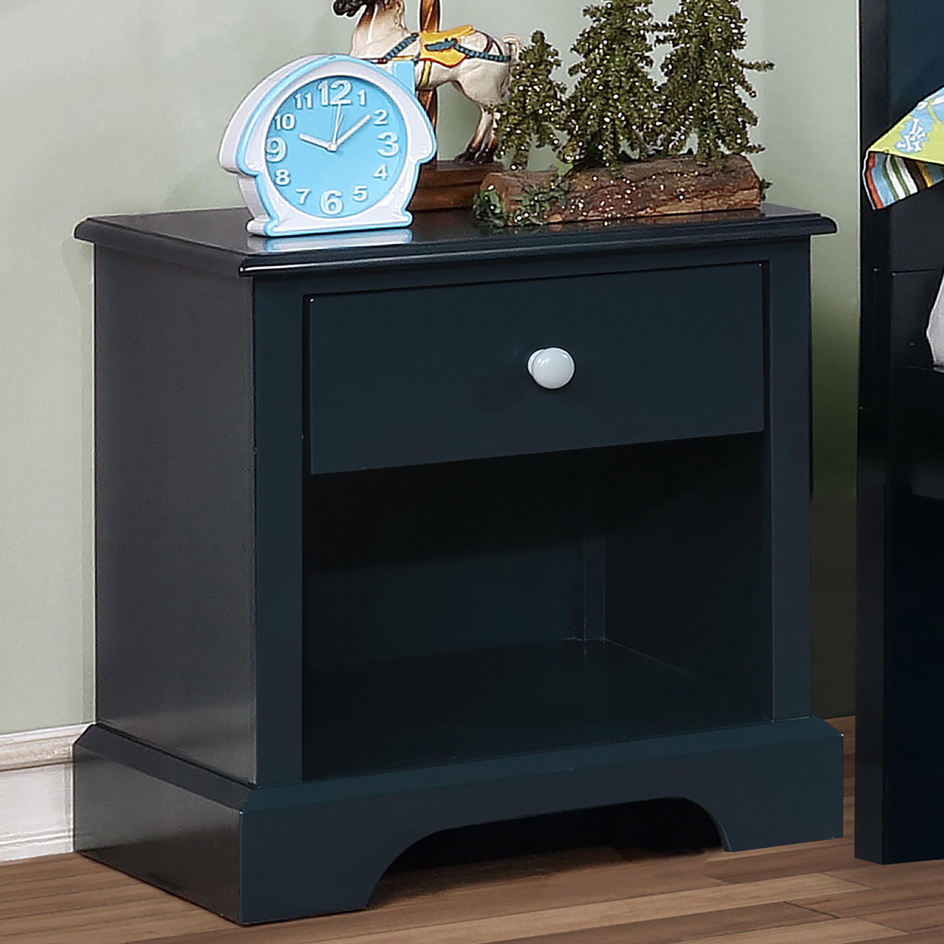 Furniture of America IDF-7158BL-N Kuckee Blue Nightstand