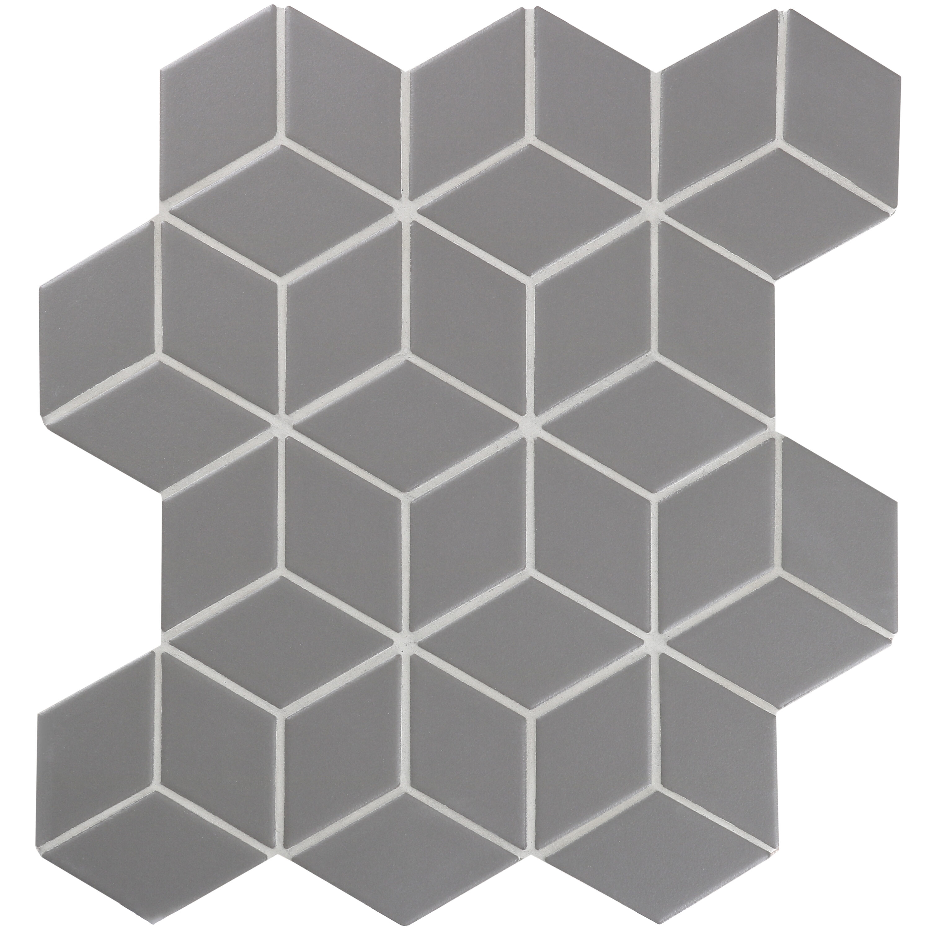 WS Tiles Sample - Gray 3-in x 3-in Matte Porcelain Floor and Wall Tile