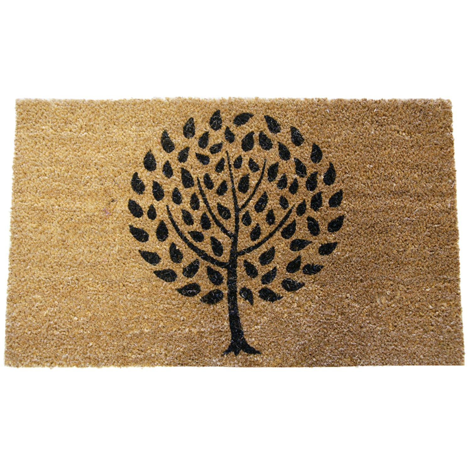 Rubber-Cal 2-ft x 5-ft Brown Rectangular Indoor or Outdoor Nature Door Mat  in the Mats department at