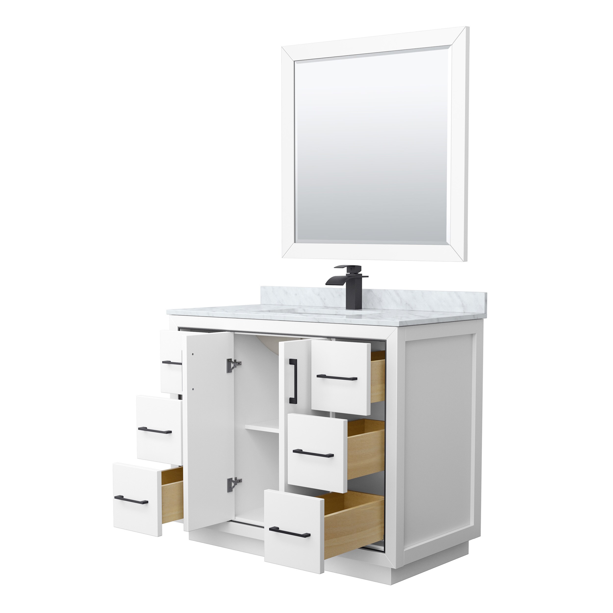Wyndham Collection WCF111142SWBCMUNSM34 Bath-Vanity-Combo - View #2