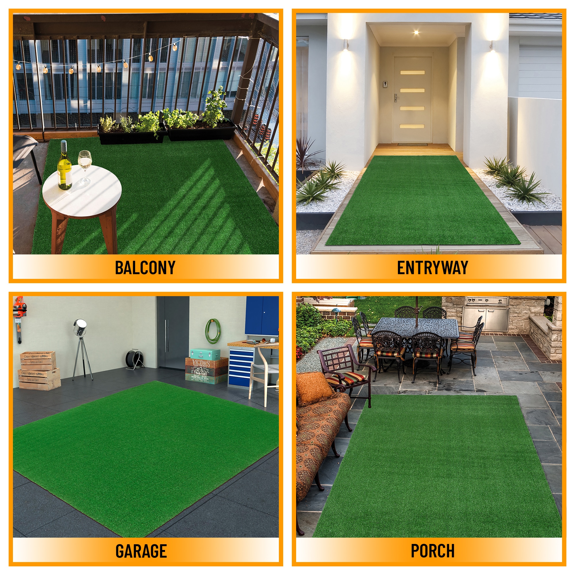 Ottomanson R350-3X4 Precut-Artificial-Grass - View #7