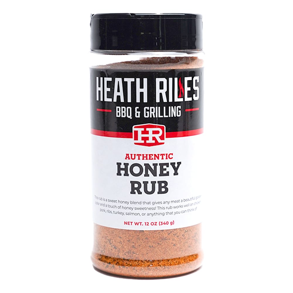 HEATH RILES BBQ Grilling 12 oz Honey Dry Seasoning Rub Seasoning