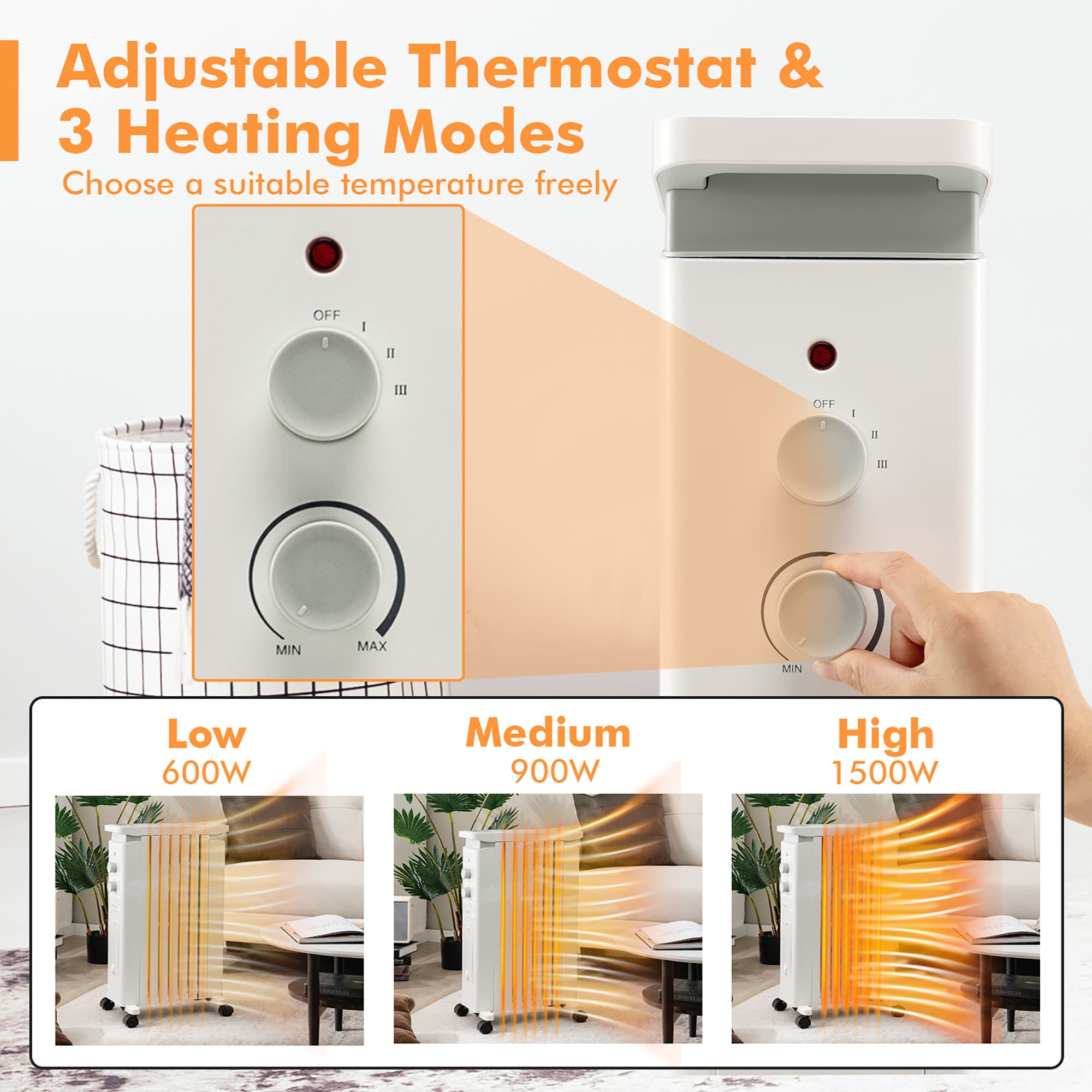 Costway SWL00045 Portable-Electric-Heat - View #5