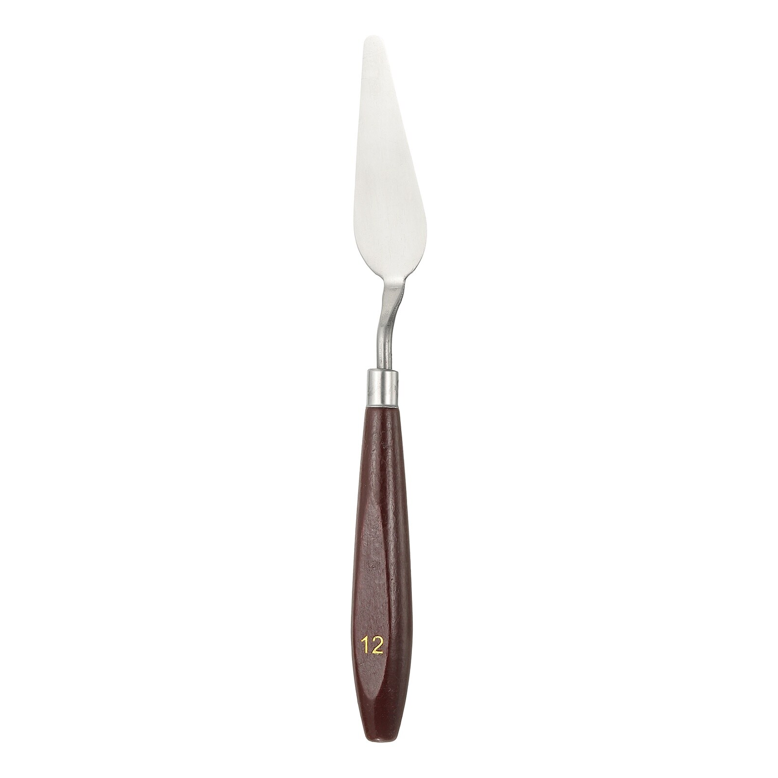 Harfington Palette Knife Painting Tool 2.83 x 0.91 Stainless Steel Art Spatula Pallet Knives Scrapers Tools with Beech Wood Handle for Acrylic Oil Canvas Mixing Spreading Red/Silver