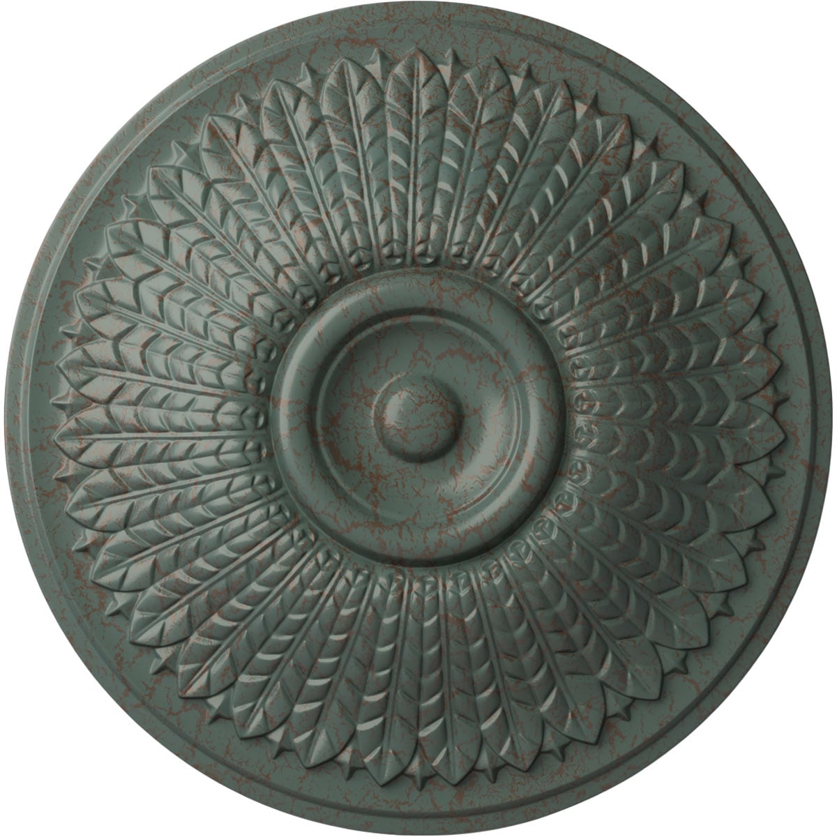 Ekena Millwork CM23MOCBC Modena 23.5-in W x 23.5-in L Painted Cloud Burst Crackle Polyurethane Whole Ceiling Medallion