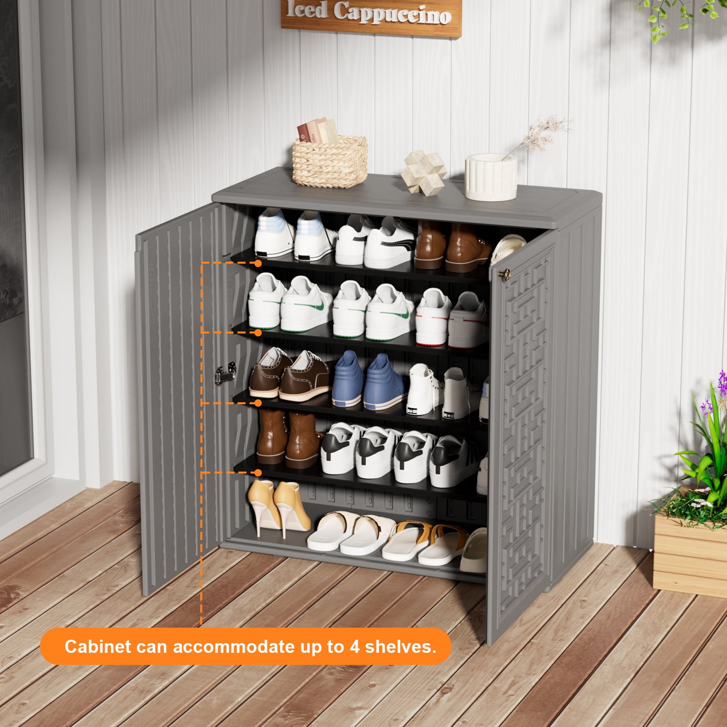 WELLFOR TATY0518 Small-Outdoor-Storage - View #8