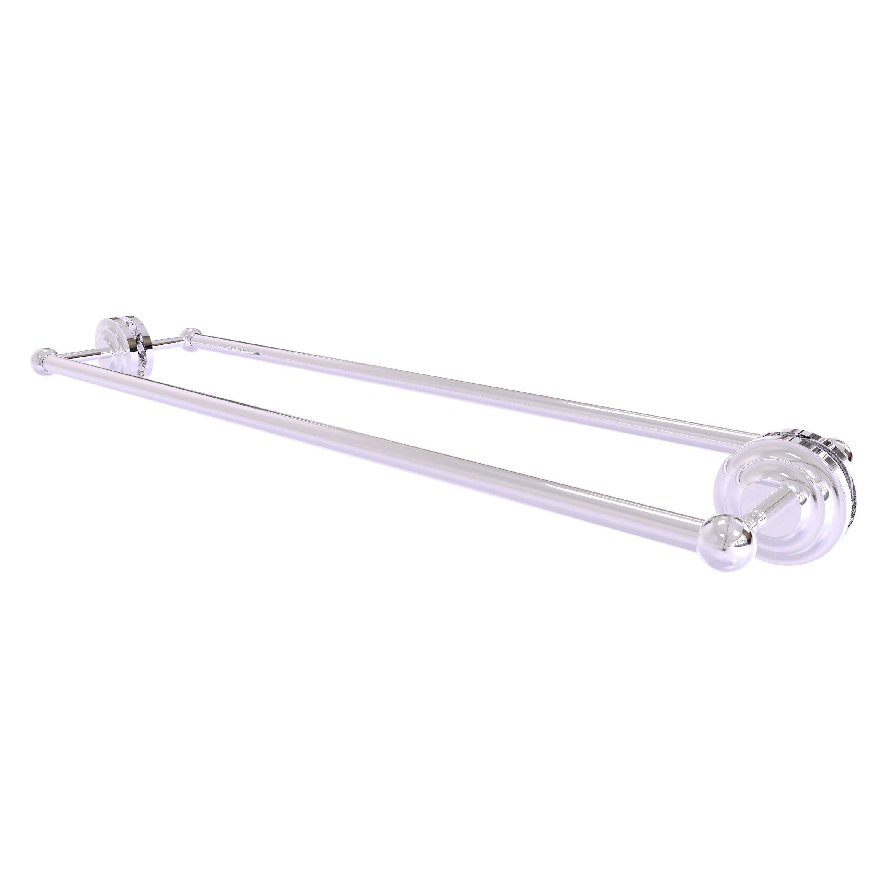 Allied Brass QN-41-BB-30-PC Que New 30-in double Polished Chrome Wall mount Double Towel Bar
