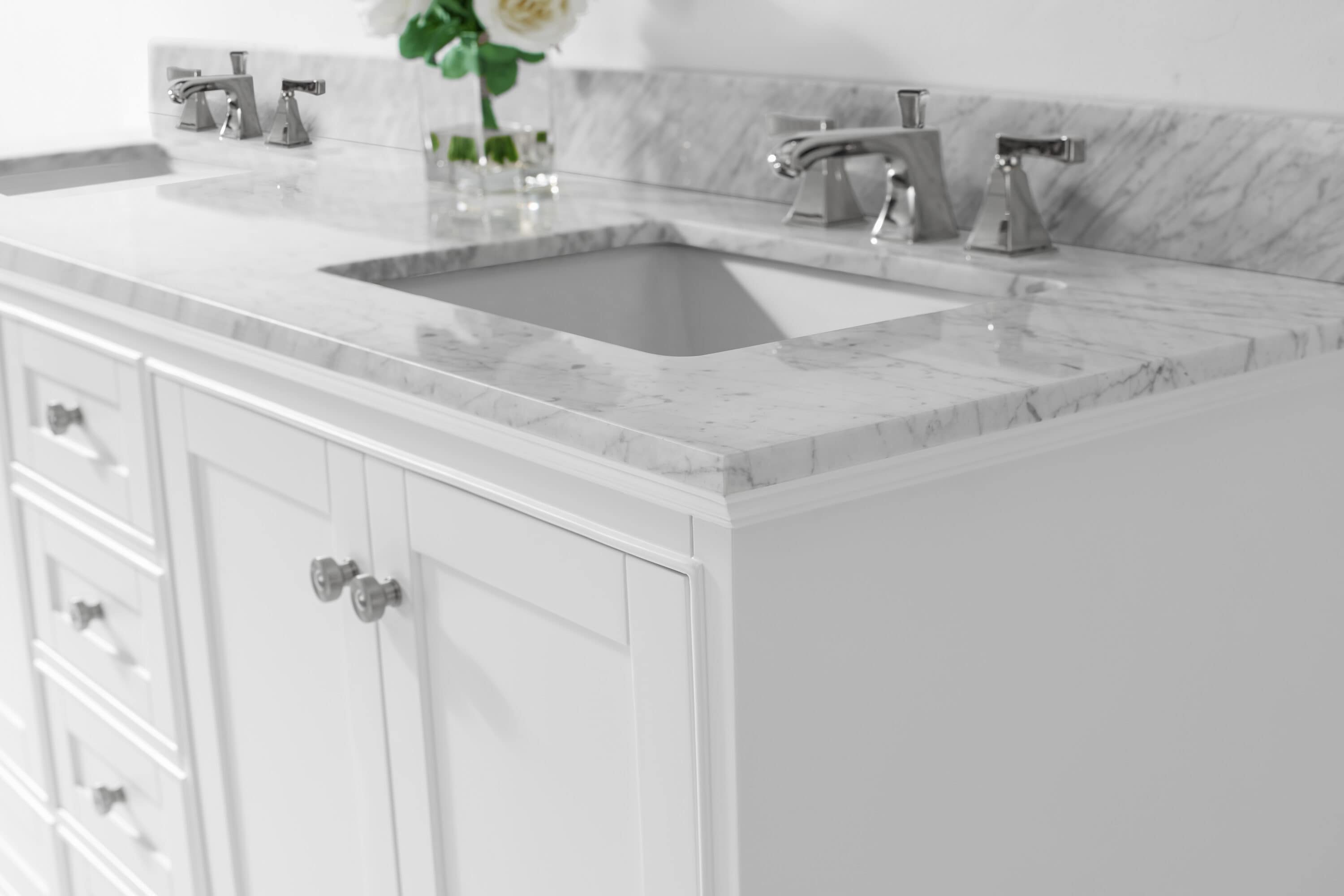 Ancerre Designs Audrey 72-in White Undermount Double Sink Bathroom ...
