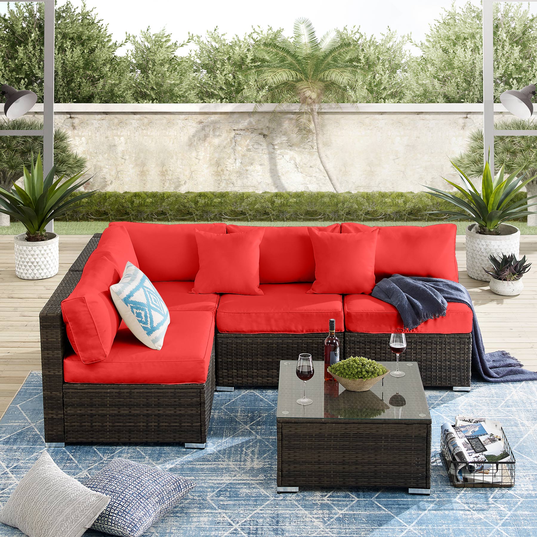 Tribesigns HO005-3BNRD Patio-Sofas-Daybeds - View #3