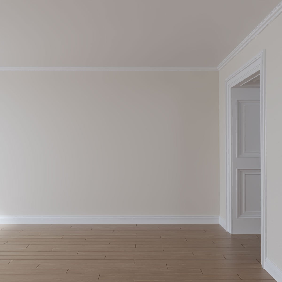Primed White Urethane Leandros Crown Moulding 94.5"