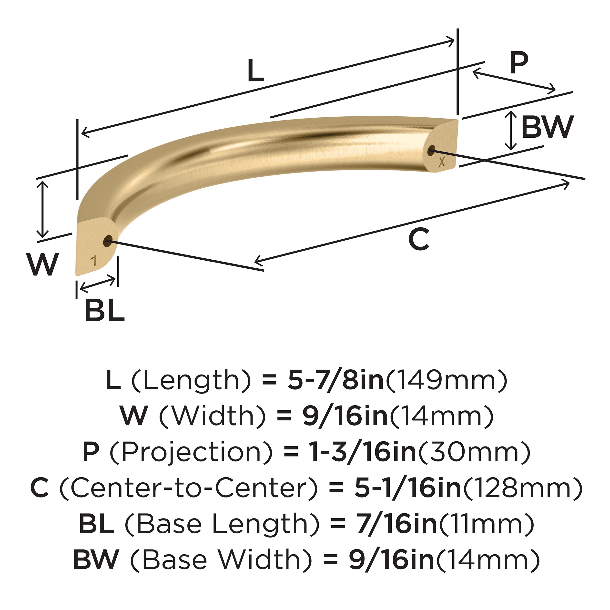 Amerock 10VMP37347CZ Cabinet-Pulls - View #4