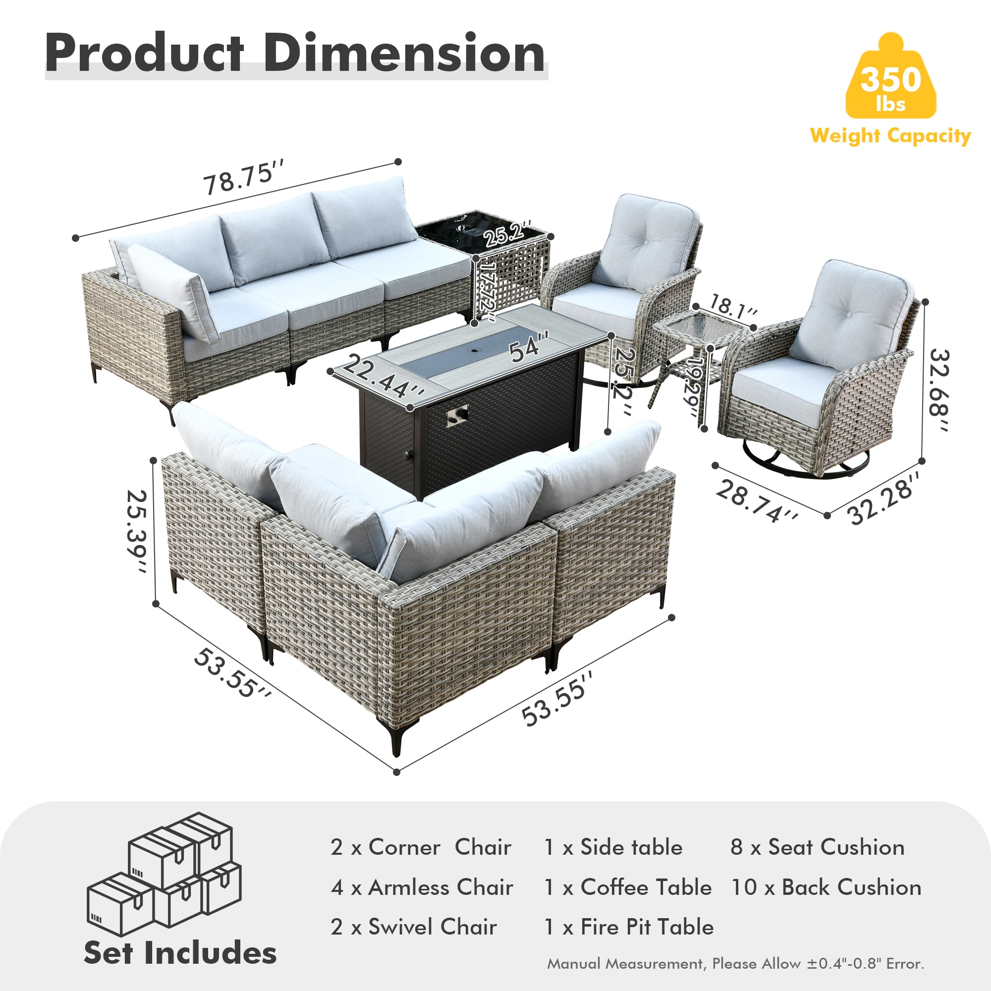 Pouuin SRFPYZSKT40 Patio-Sofas-Daybeds - View #2