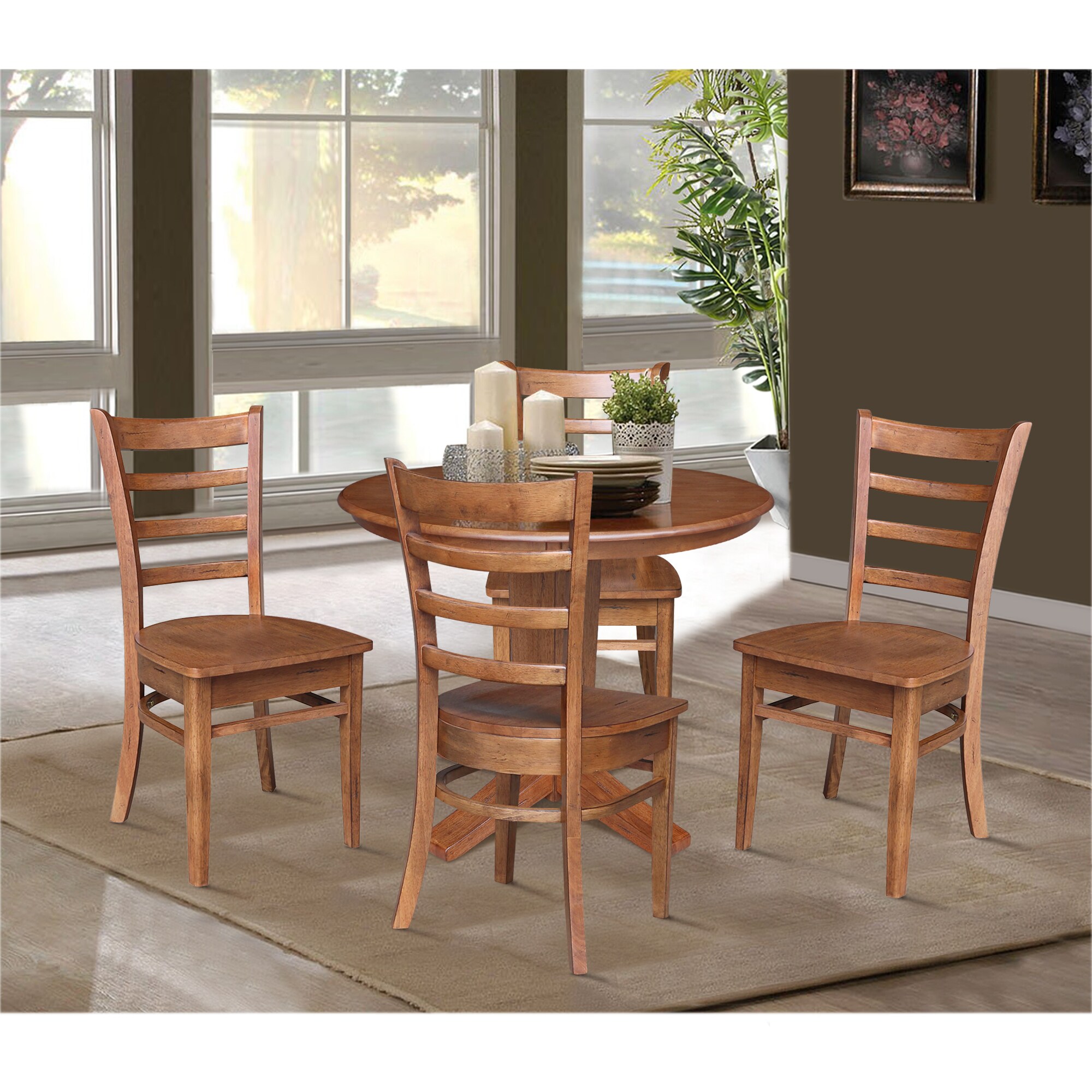 International Concepts K42-36RT-23B-C617-4 Dining-Sets - View #2