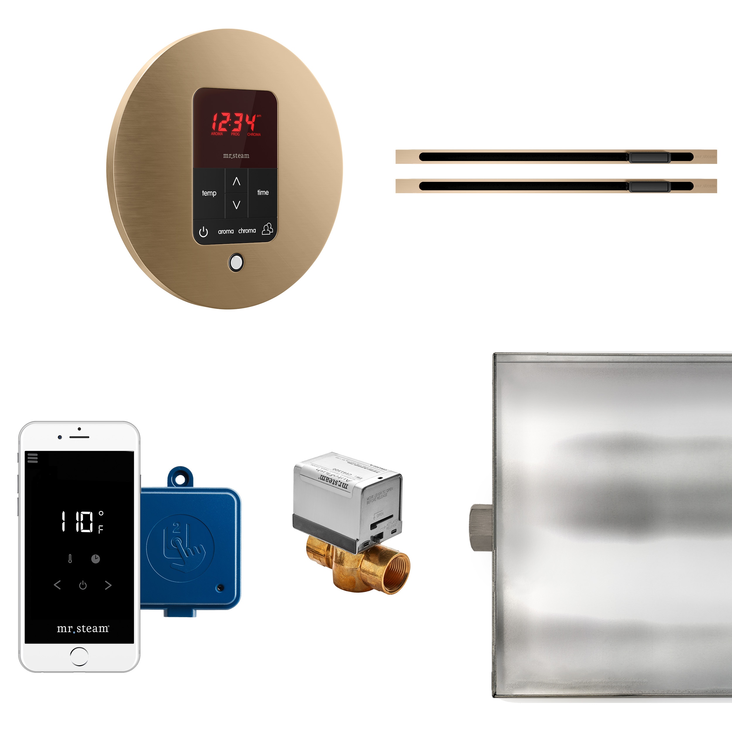 Mr. Steam BTLRLXRBB 120-Watt Brushed Bronze Steam generator control kit