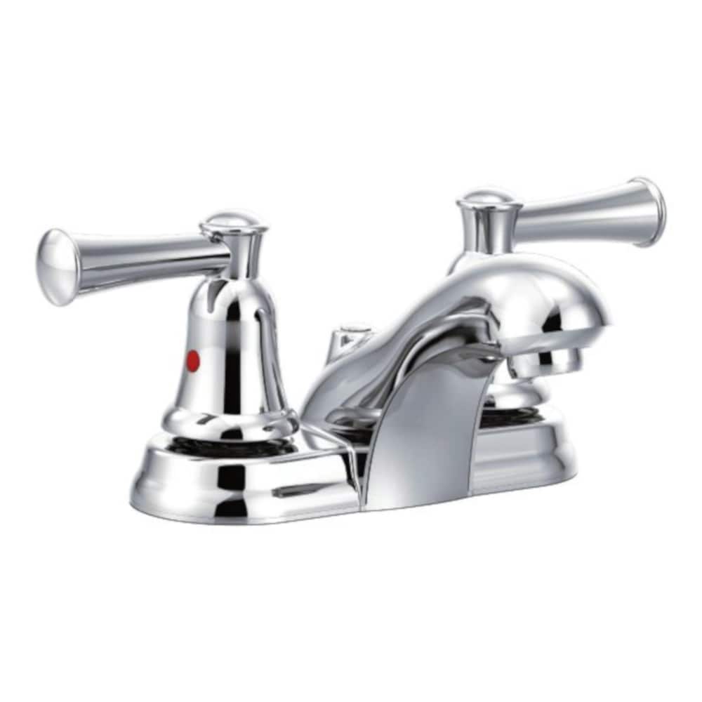 Cleveland Faucet Group 707205 Capstone Chrome 4-in centerset 2-handle WaterSense Mid-arc Residential Handle Bathroom Sink Faucet