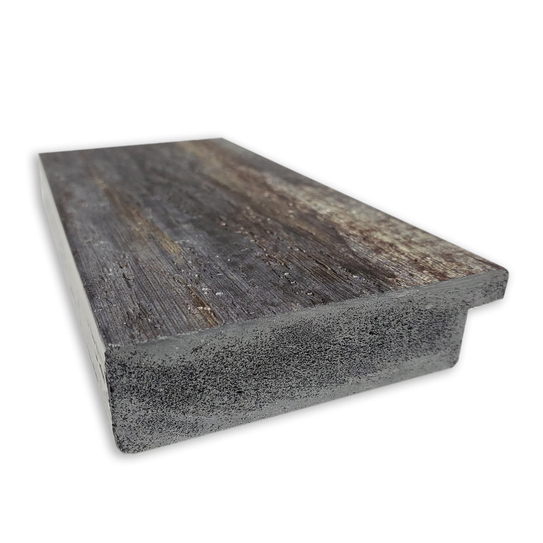 Bronze and Wood Rustic Full Length Rectangular Wall Mirror