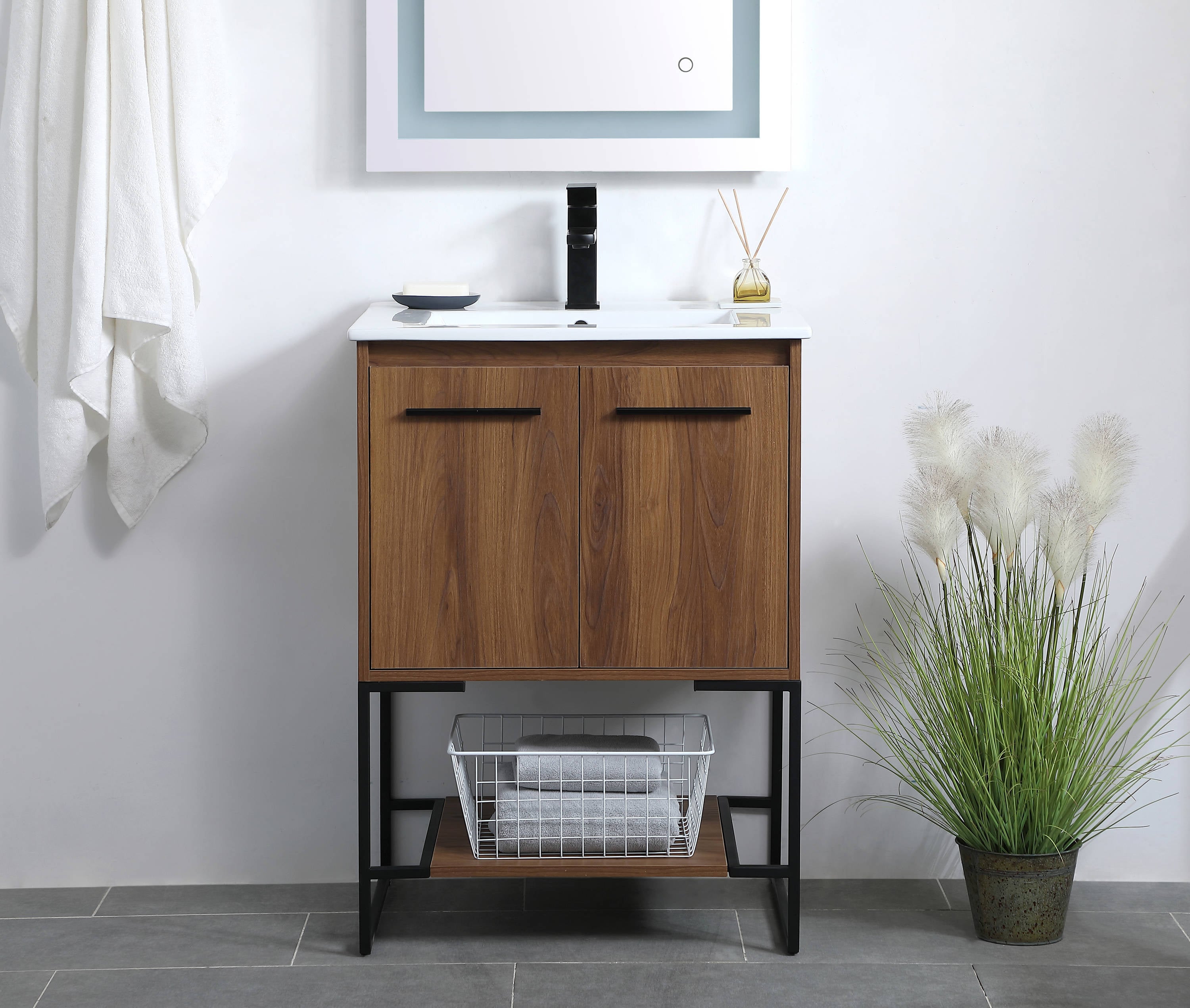 Elegant Decor HF126072WB Bath-Vanity-Combo - View #2