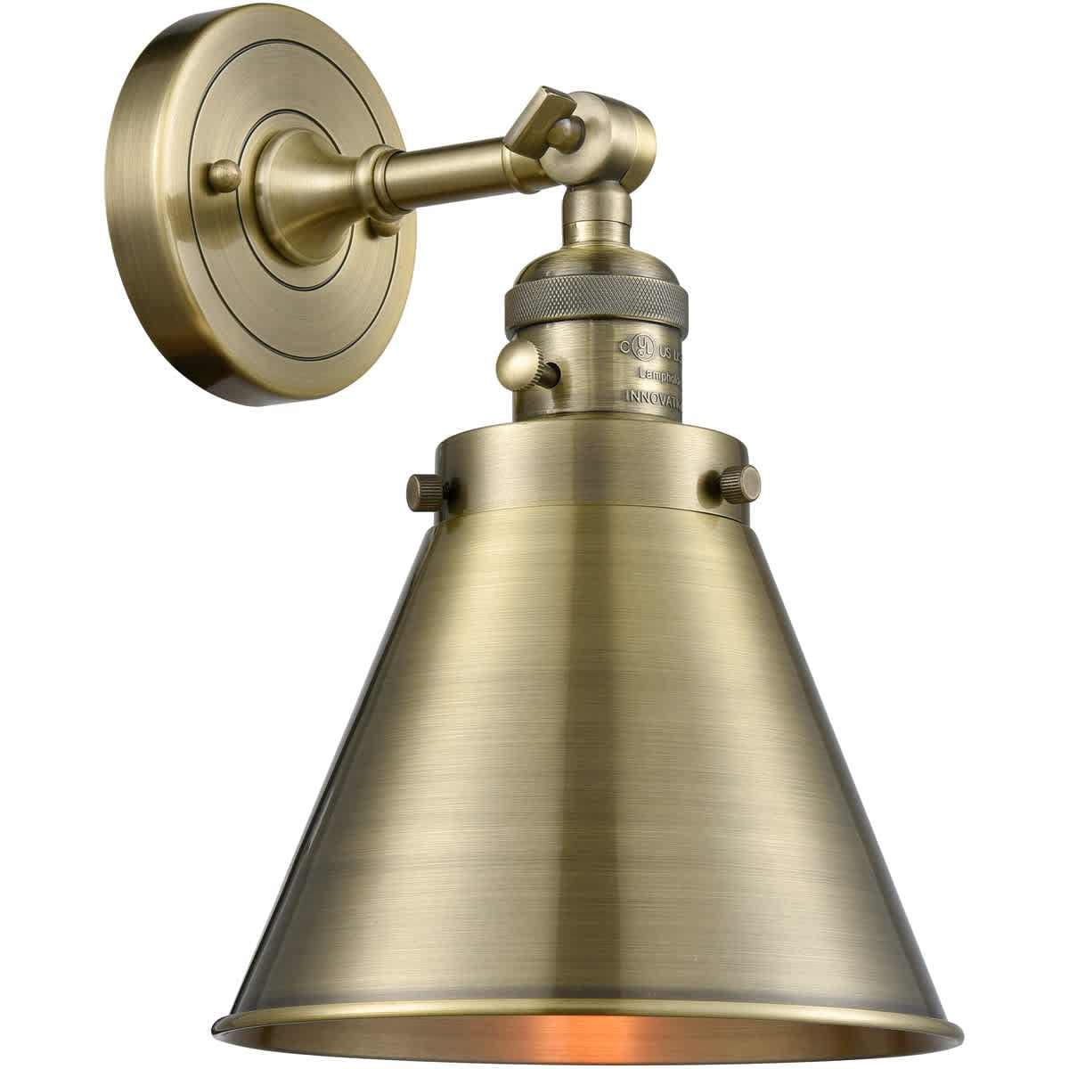 Innovations Lighting 1744751 203SW-AB-M13-AB-LED Franklin Restoration Appalachian