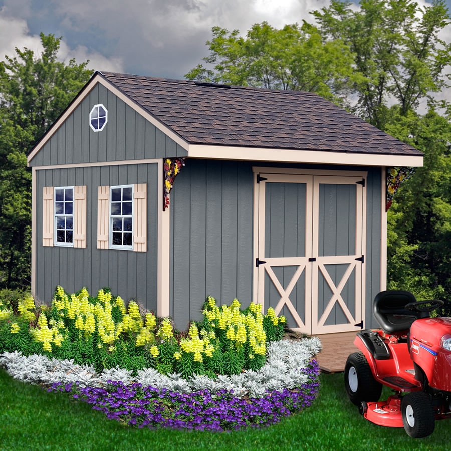 Best Barns 10-ft x 10-ft Northwood without floor Gable Engineered Wood ...