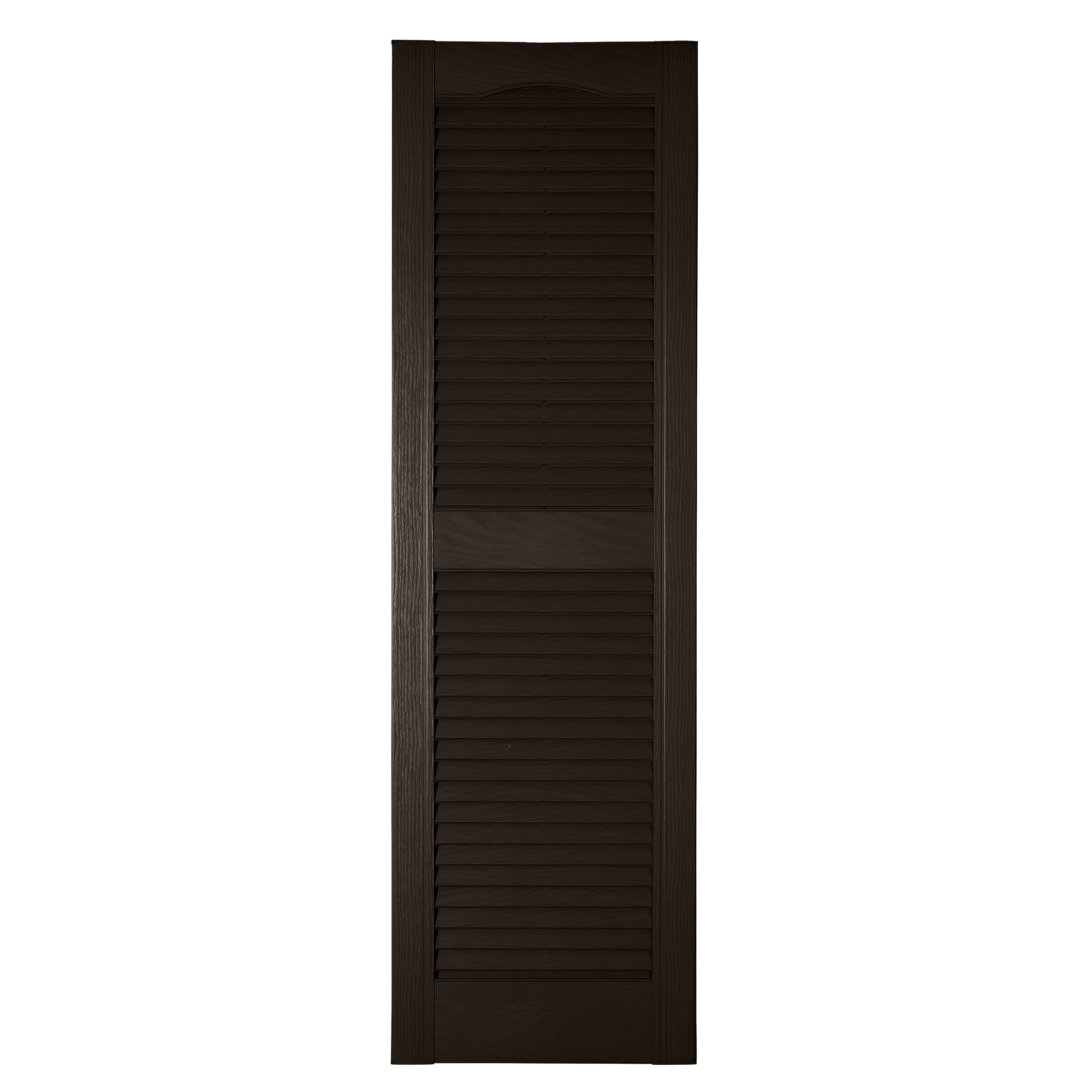 RELIABILT LVRCT1470206 14.5-in W x 70-in H Chocolate Chip Louvered Polypropylene Exterior Shutters ( 2 -Pack )