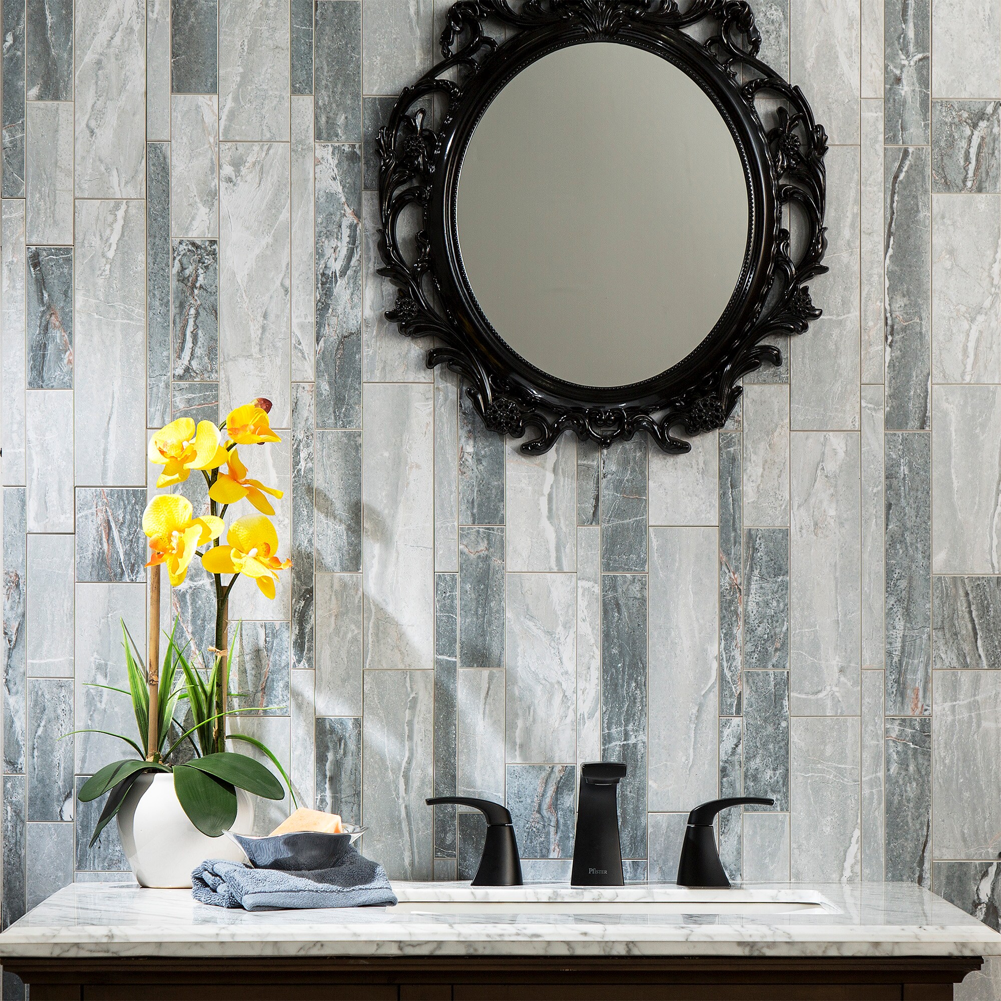 Aspect Peel and Stick Collage Tiles Oyster Tile-1 Sq. ft.