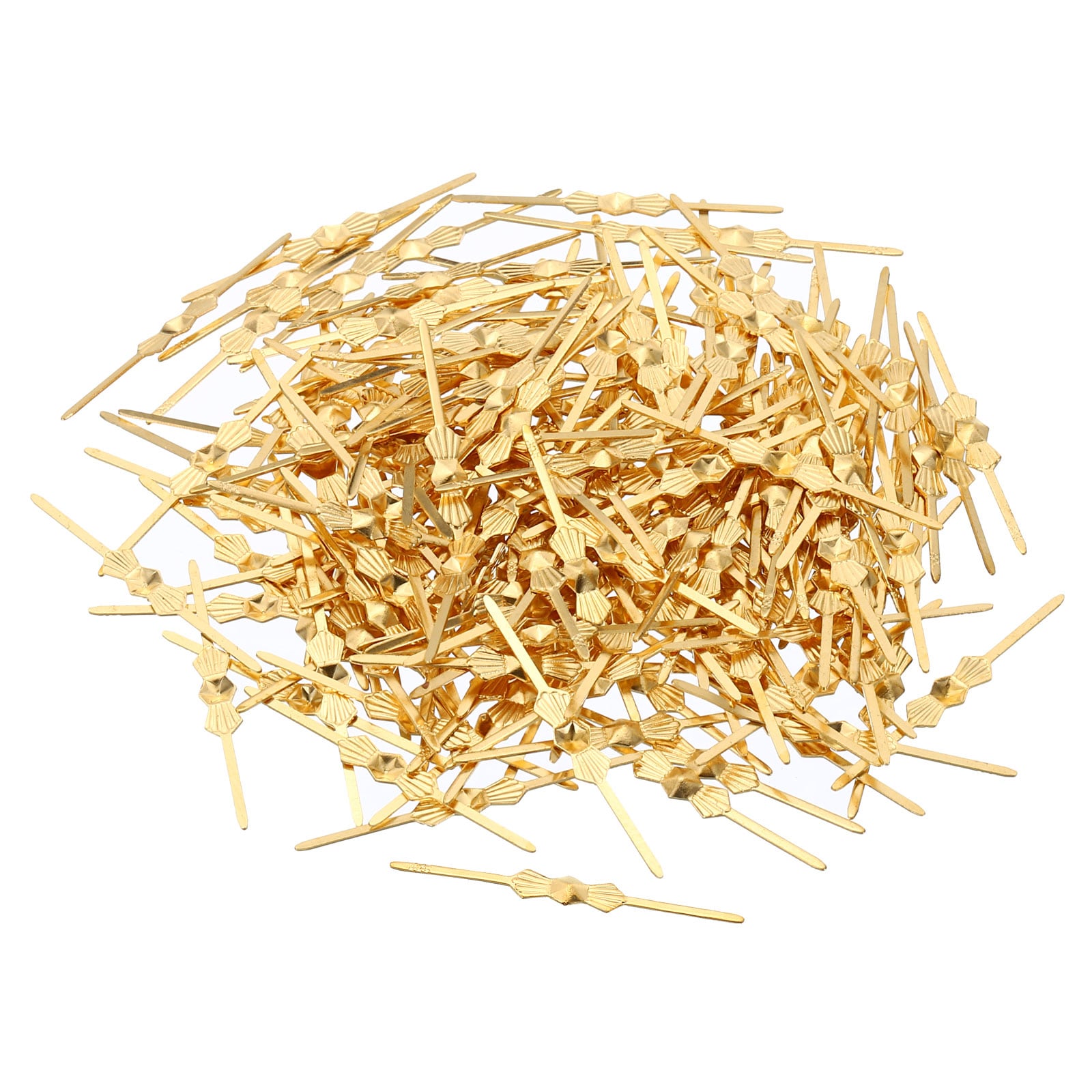 PATIKIL Chandelier Connector Clip 200 pcs 40mm/1.6inch Length Chandelier Bowtie Pin Replacement for Fastening Crystals Lamp Ceiling Light Parts Golden