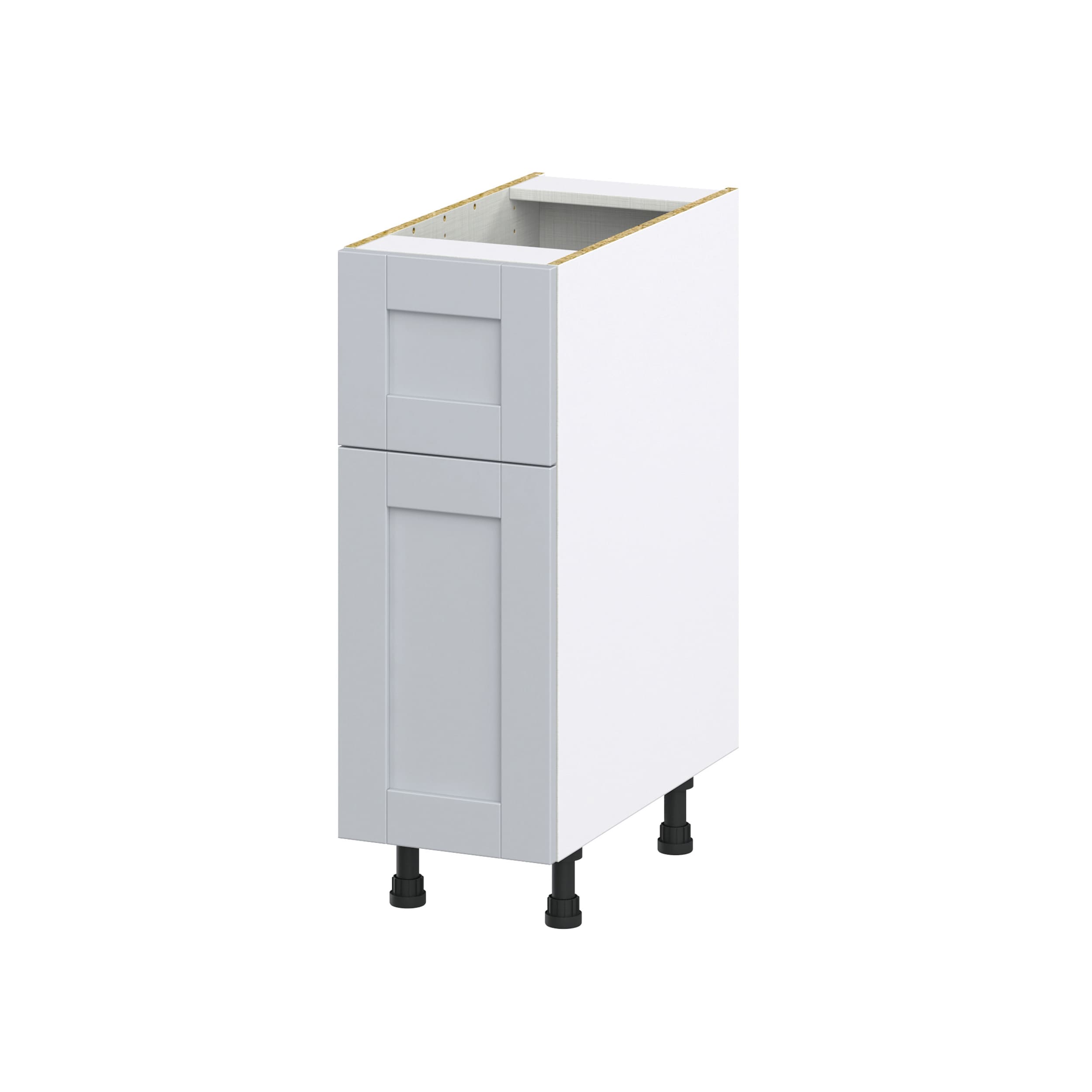 Hugo&Borg Charlesberg 24-in W x 34.5-in H x 25-in D Gray 1-Drawer Base Fully Assembled Cabinet (Recessed Panel Shaker Style)