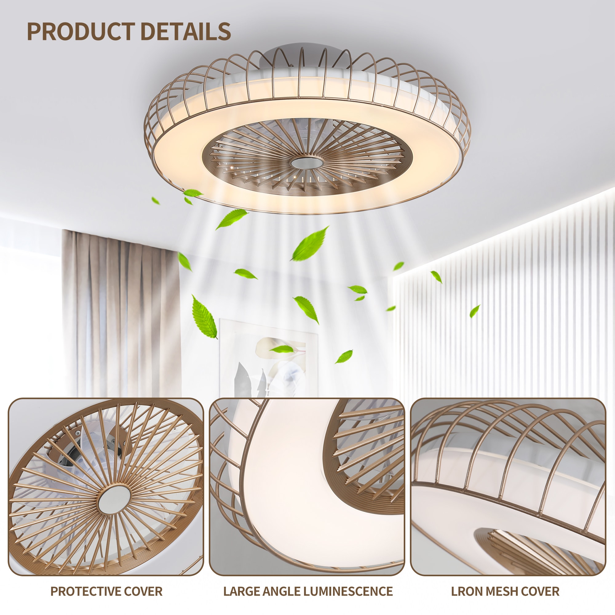 Yardreeze ZSFHCF002GD0407 Ceiling-Fans - View #2